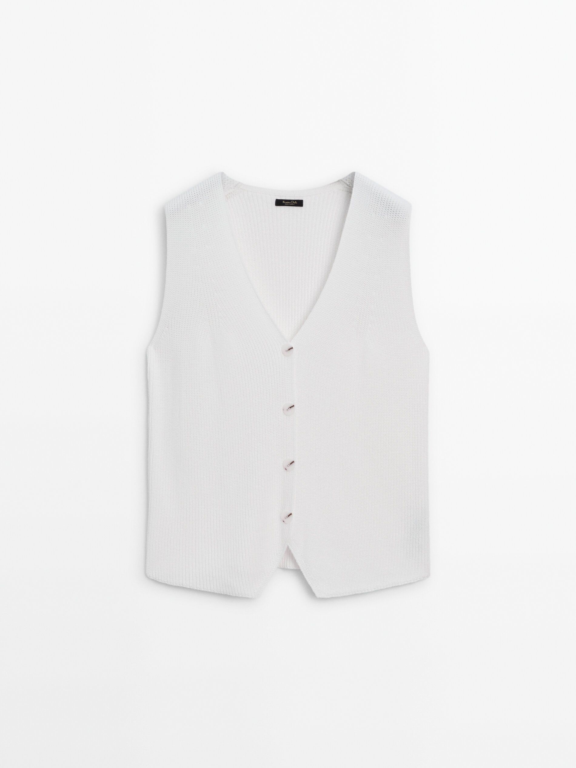 Chaleco Acolchado Zara Chaleco Jersey Chaleco Acolchado Mujer - Main Image