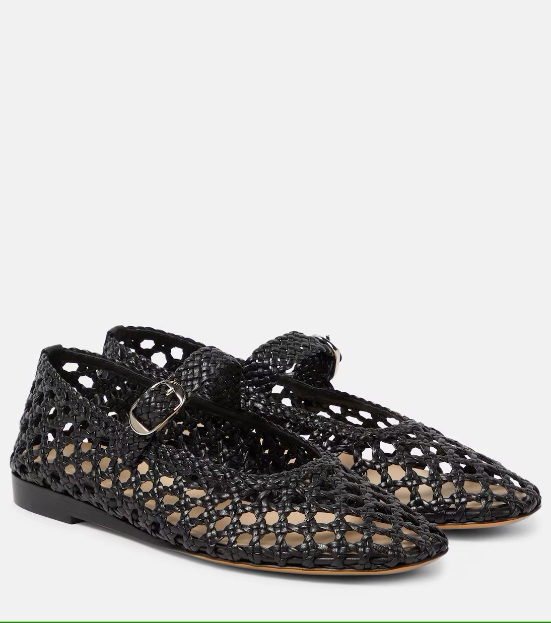 Ballerine in pelle intrecciata da donna Pédiconfort