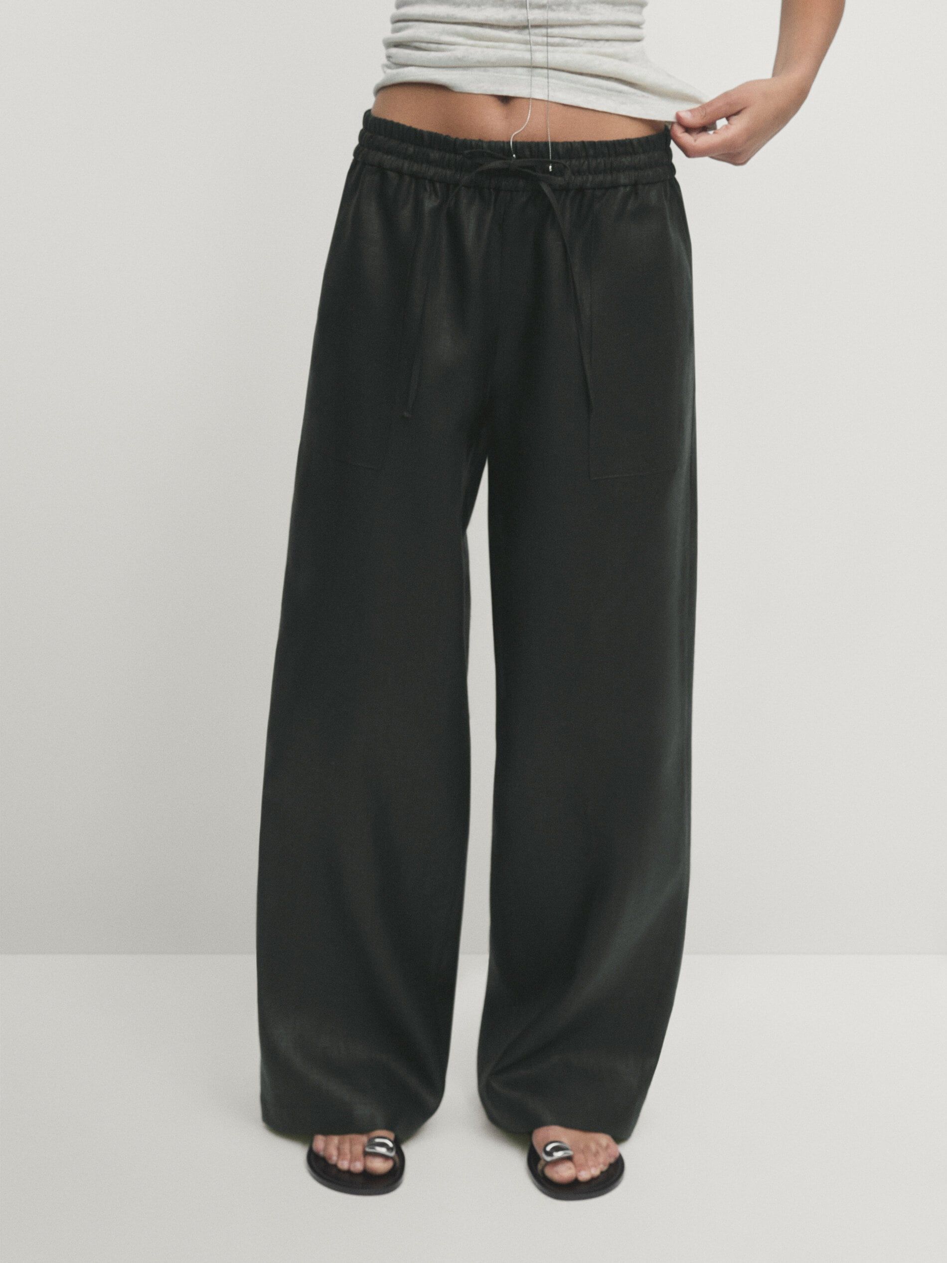 Chándal Pantalon Encerado Mujer Stradivarius Pantalones Culotte