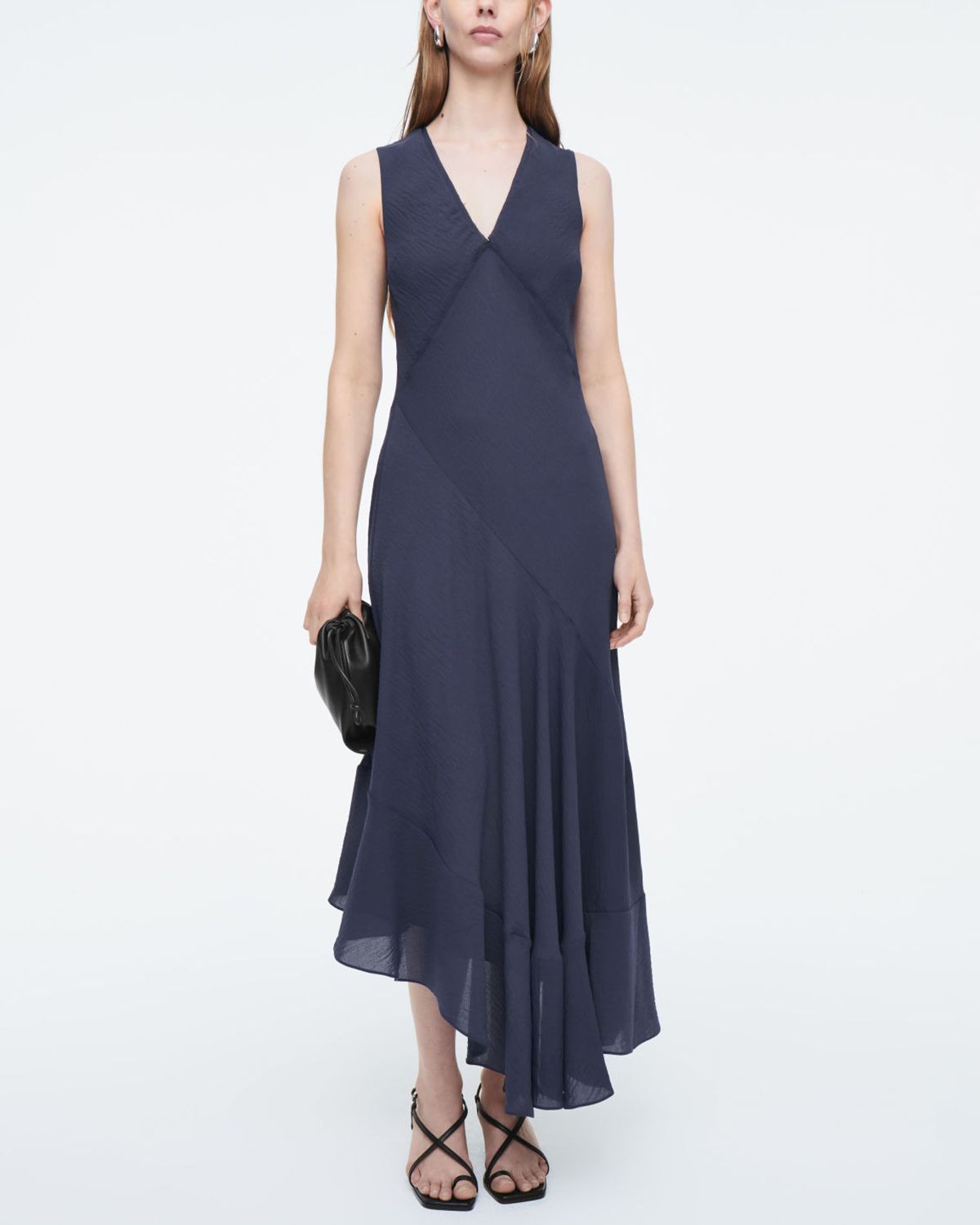 formal long velvet dress Abilene Navy Velvet High-Neck Split Maxi Dress – Club L London