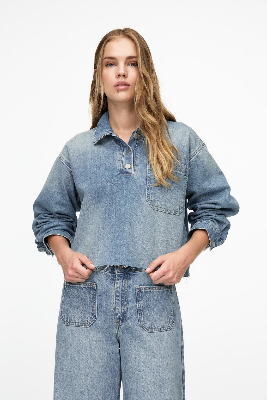 Camisa Denim Zara Mujer Camisas Y Blusas CAMISA DENIM LAZADA ZW