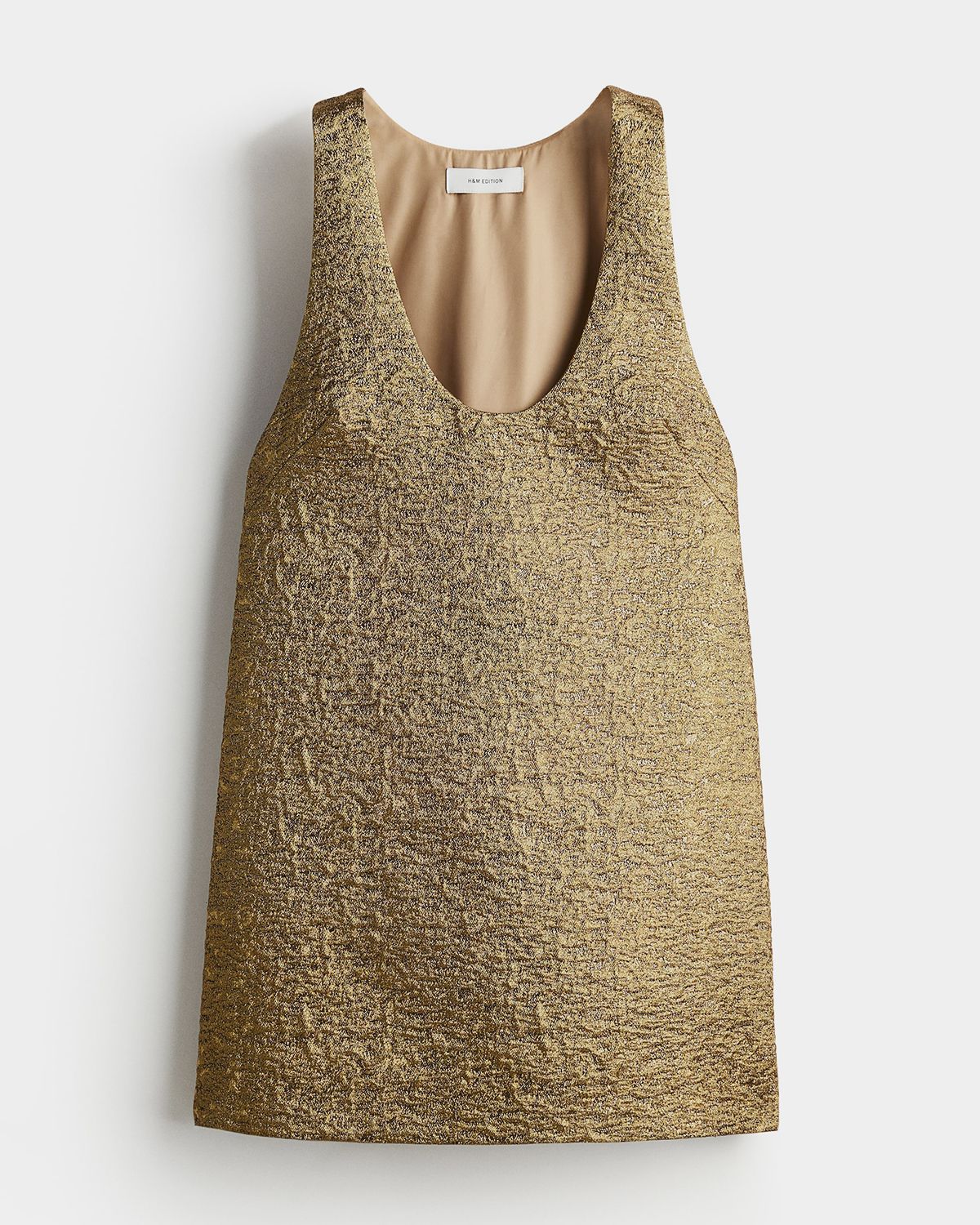 h and m gold sequin dress NWT H&M rose gold sequin dress Size Large
