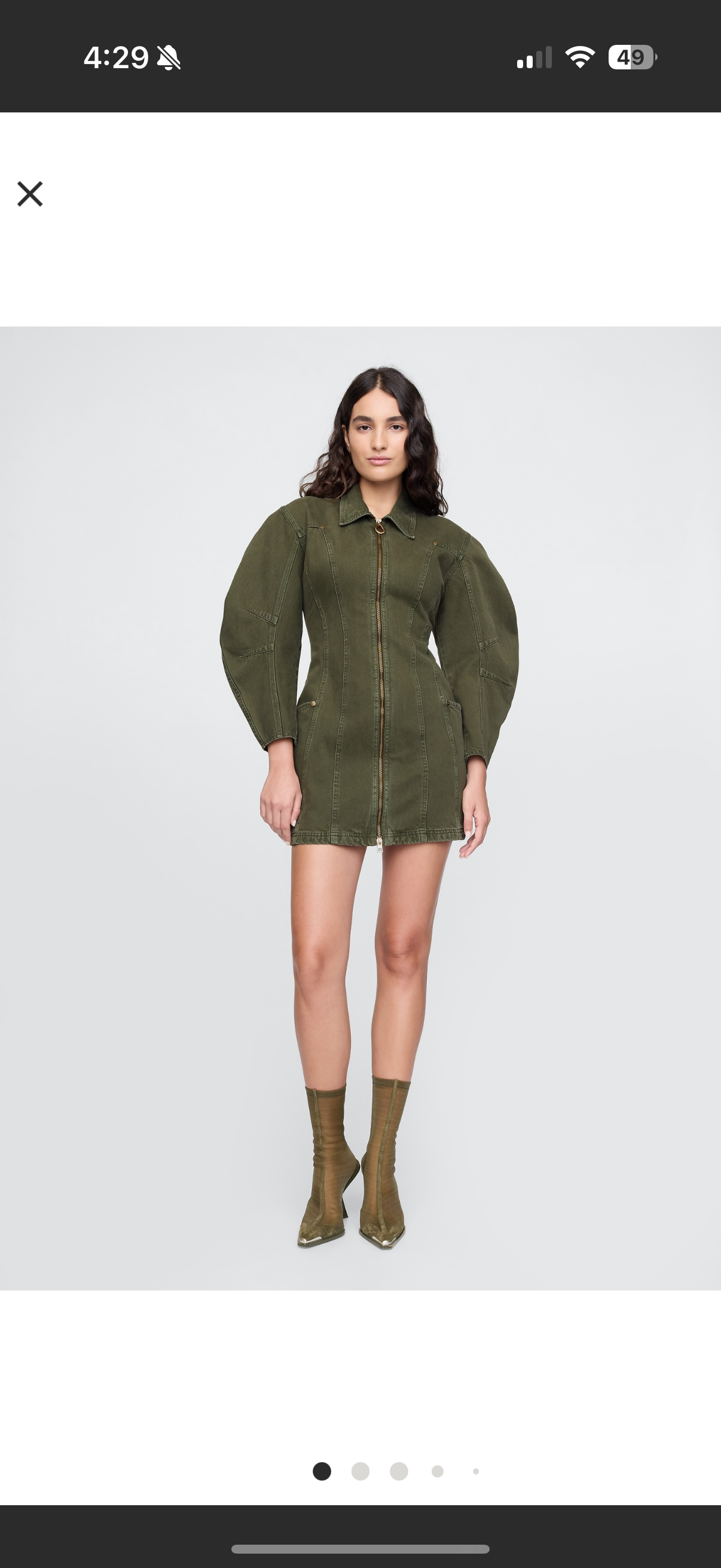 gap cult gaia green dress Cult Gaia x Gap - Mini Dresses - Mini Slip Dress main image 1