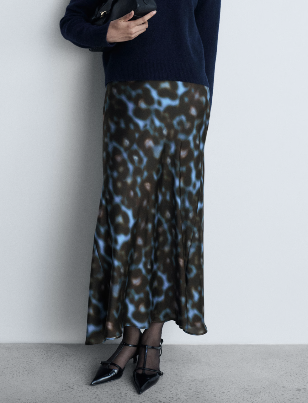 faldas largas estampadas de Zara, Pull&Bear o Mango como la que