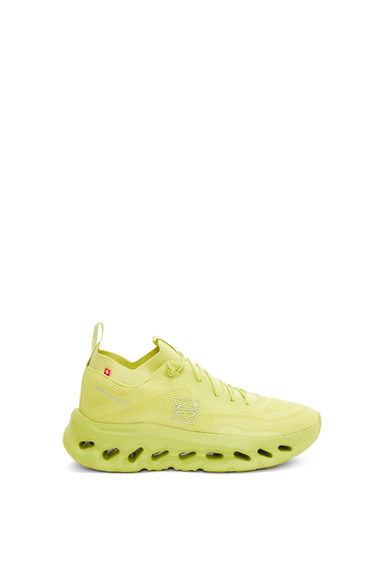 靴 loewe on cloudtilt lime yelllow 44 28 LOEWE + ON Cloudtilt 2.0 stretch recycled-knit sneakers