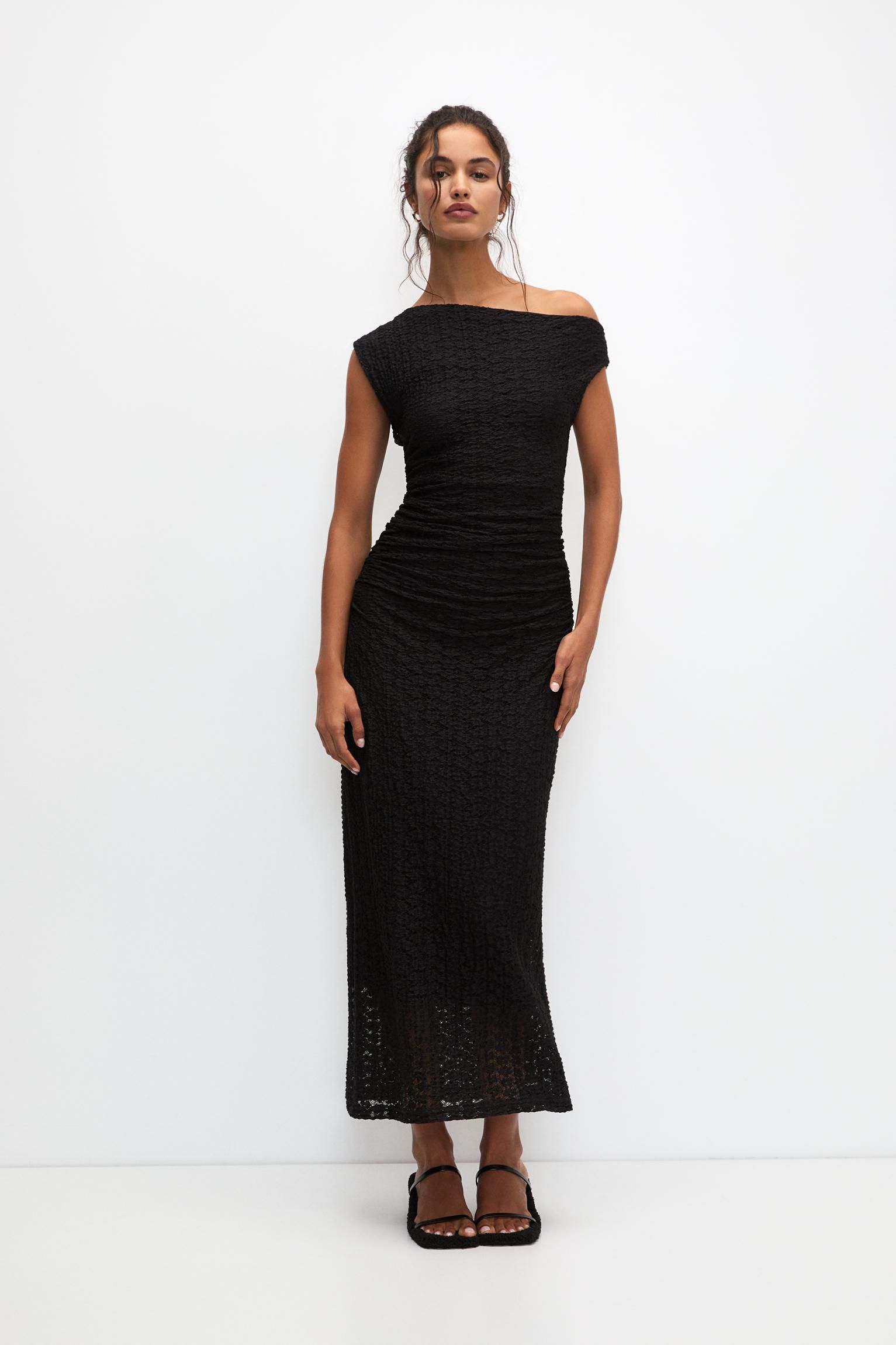 Vestido Largo Pull And Bear Trajes Vestidos Fiesta Vestidos Pull