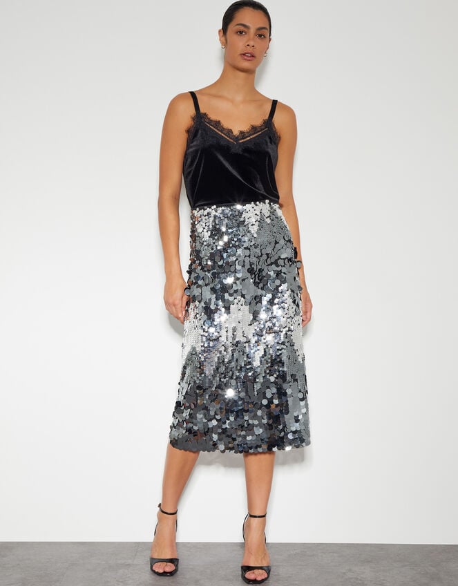 Maxi Skirt Outfit Asda Silver Sequin Skirt New George Asda Skirt