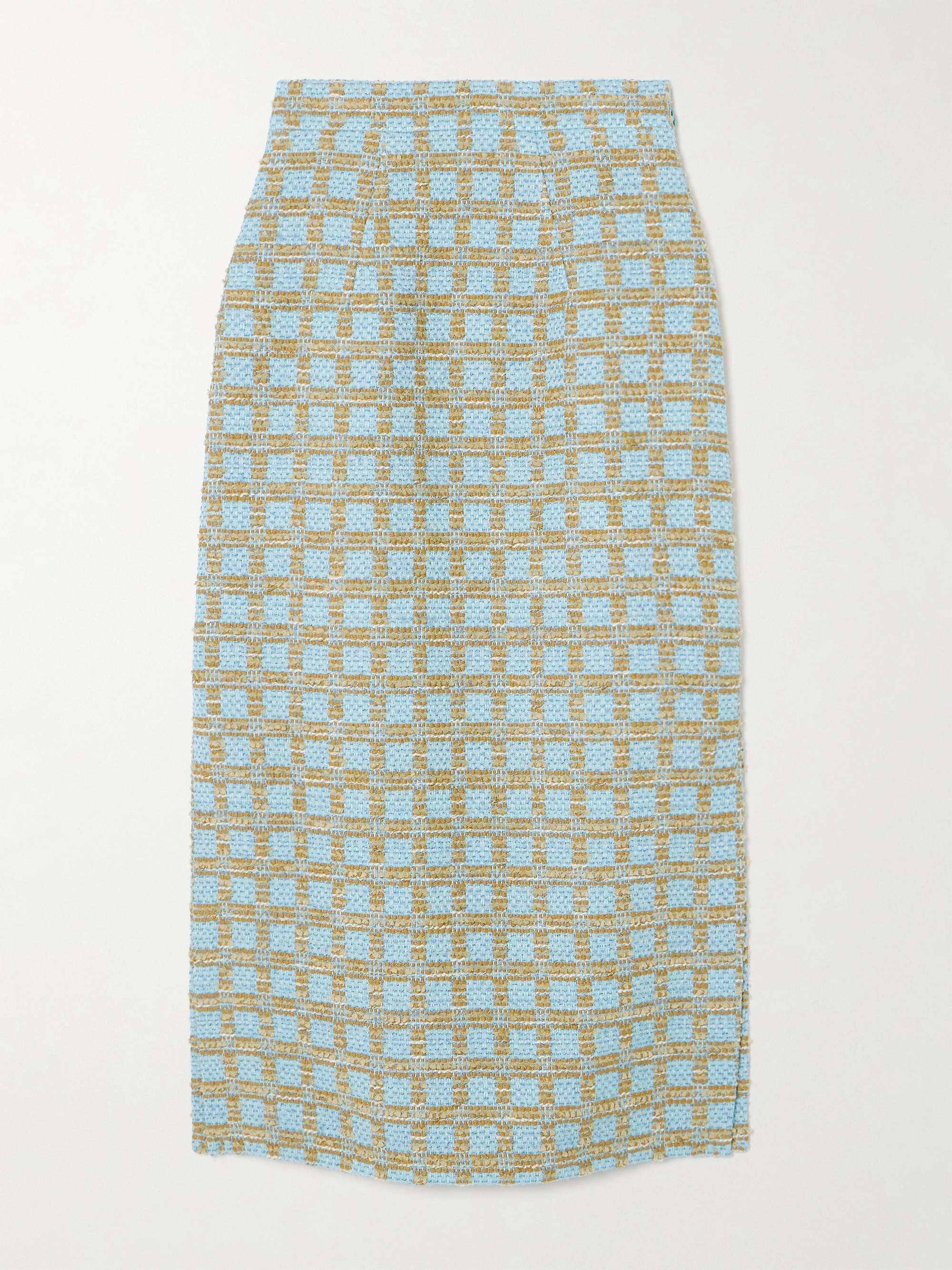 Queen Mary Looks Regal in Tweed Pencil Skirt in Berlin