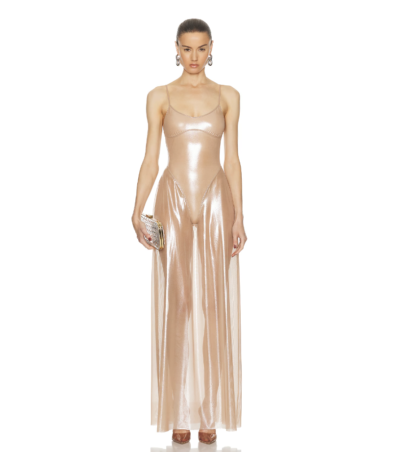 Kim Kardashian Celebrates Her Birthday In A Skintight Nude Dress