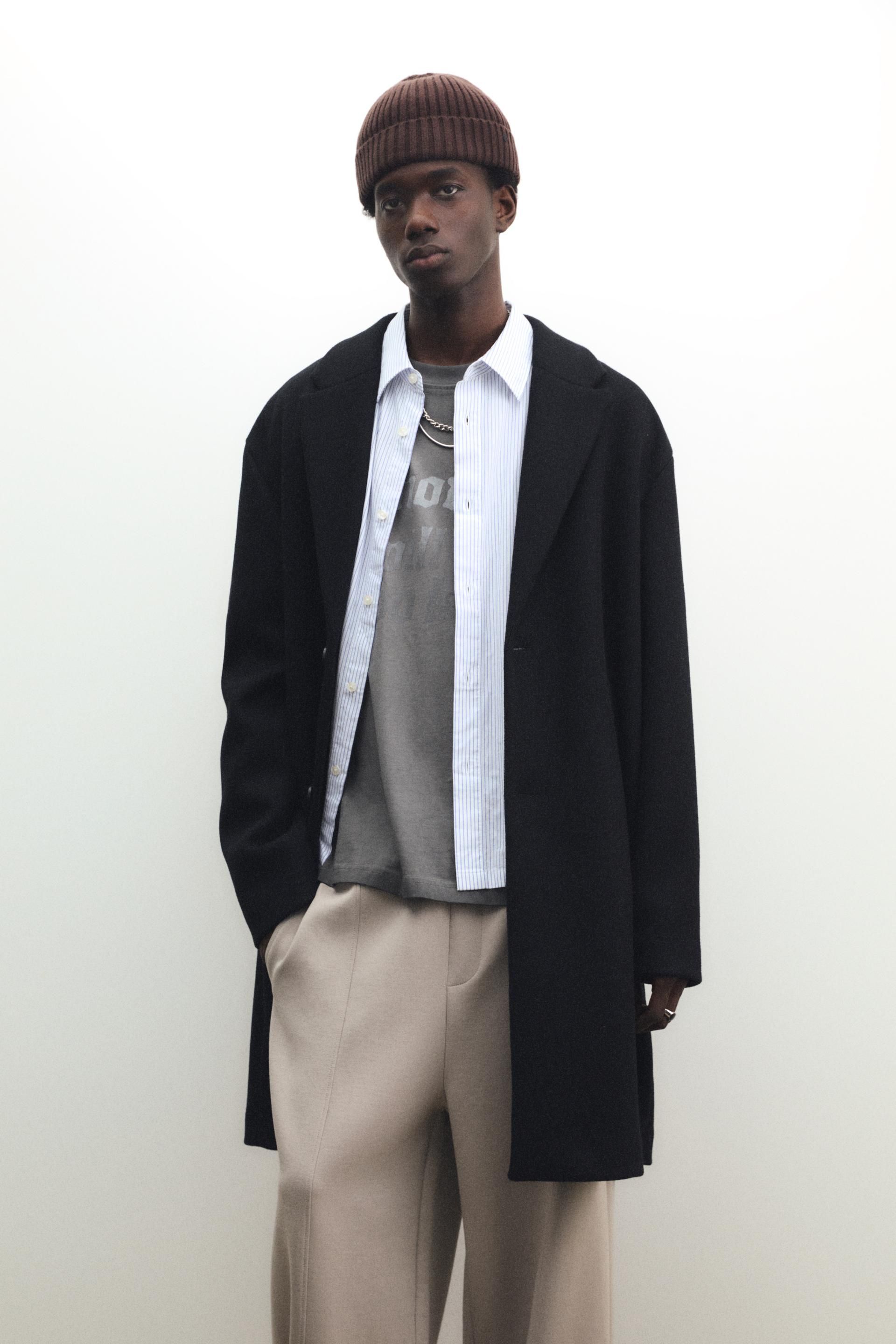 Abrigo Largo Look Casual Con Abrigo Negro Outfit Abrigo Negro Mujer