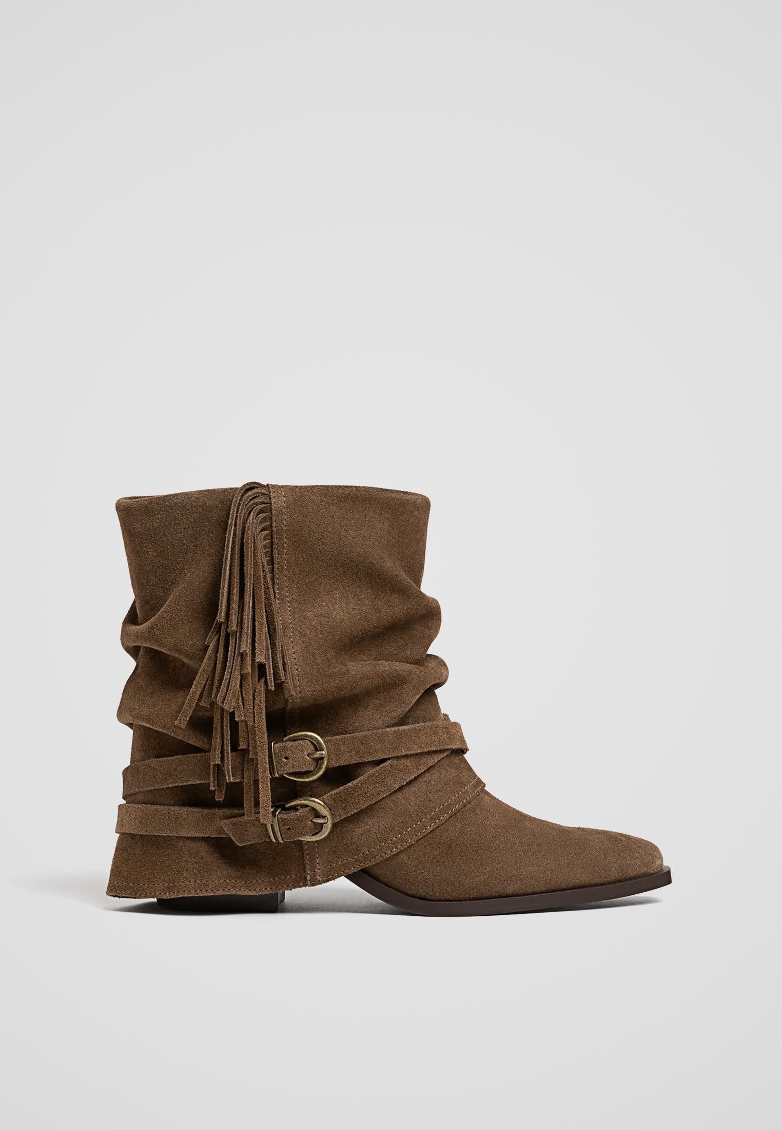 Botas Botin Marron Stradivarius Botines Mujer Stradivarius Botin