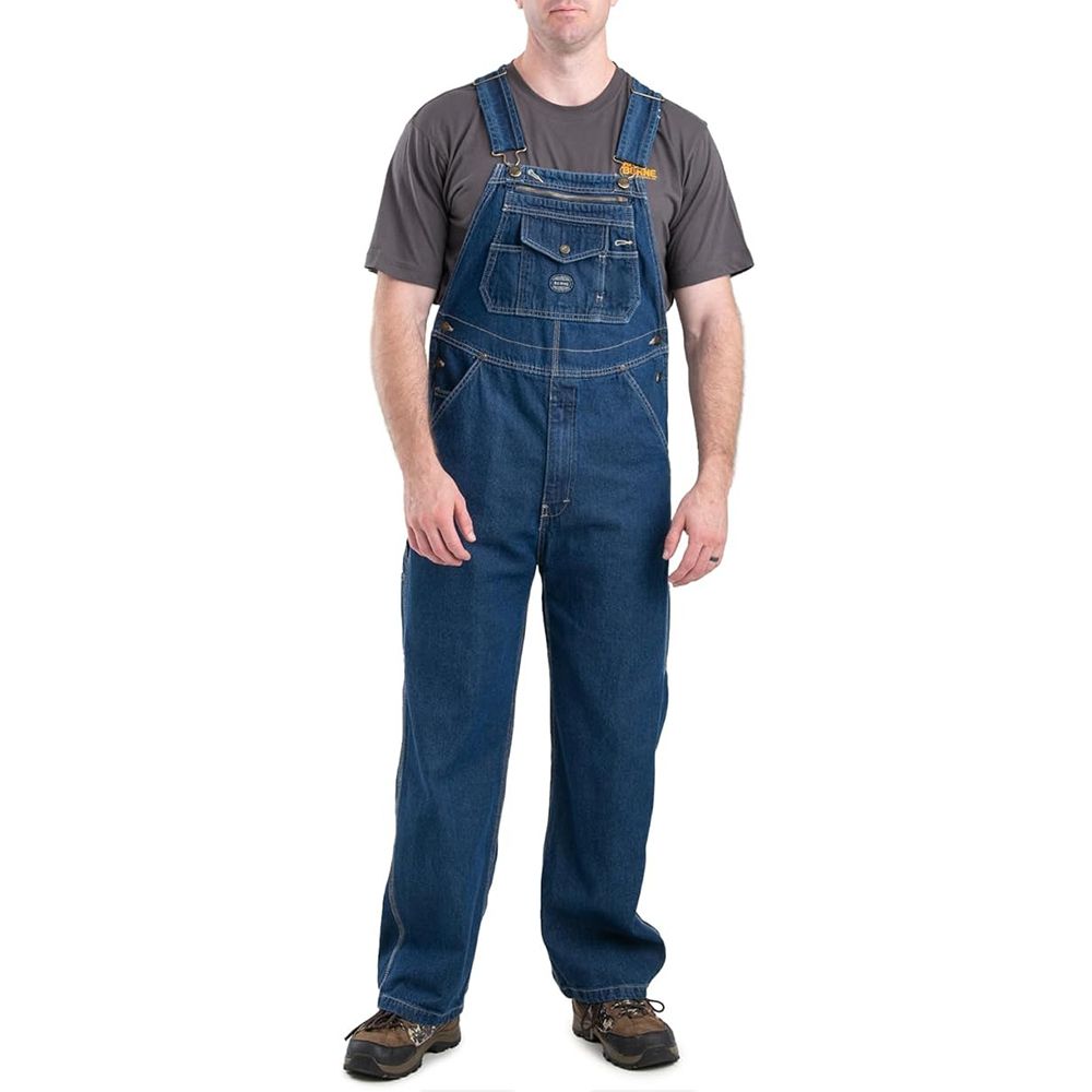 Carhartt Overalls Men's Flannel Lined Denim Bib Overalls - Main Image