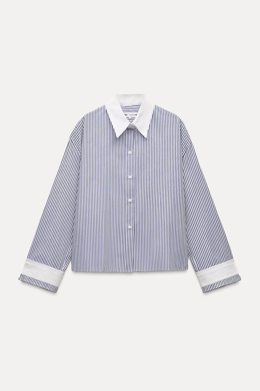 Camisa Rayas Azules Zara Camisa Oversize Mujer Tamara Falcó Lleva