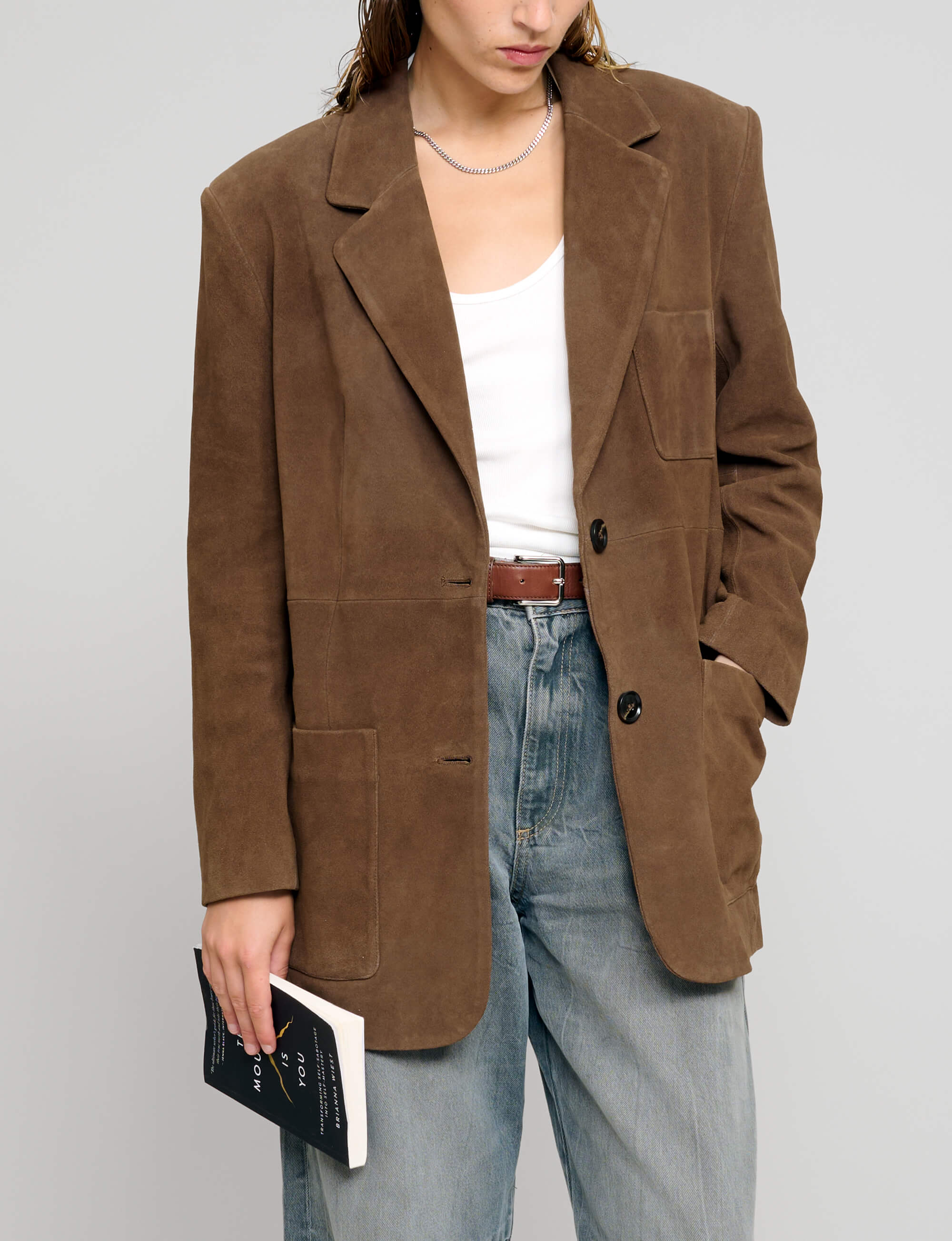 Suede Blazer Women Brown Blazer Jacket Women 15 Suede