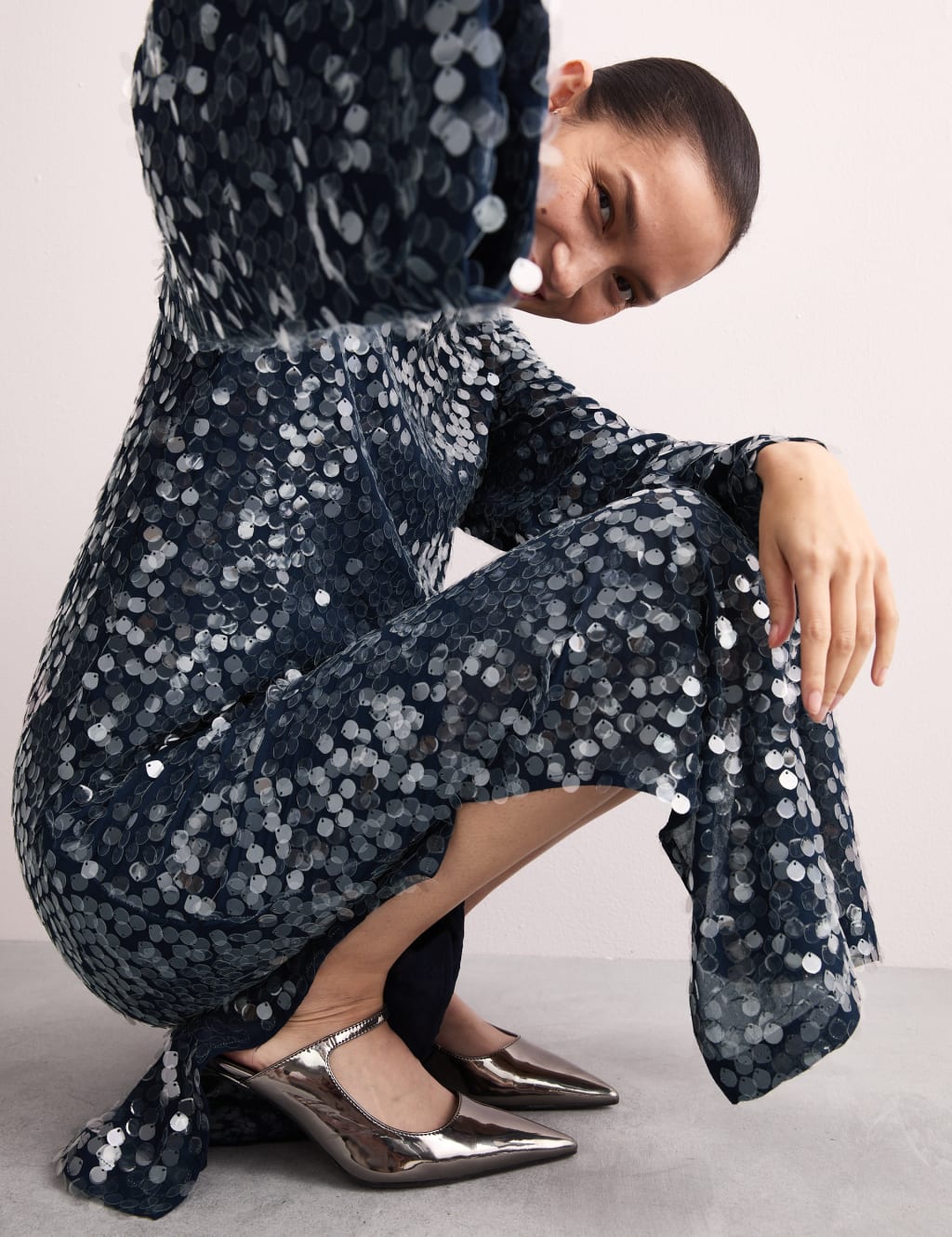 Claudia Winkleman's velvet dress is perfect for party season