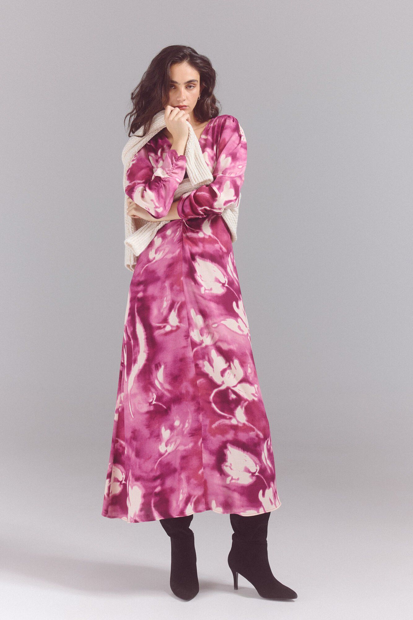 Vestido Estampado Slow Love Vestido Sara Carbonero Vestido Midi