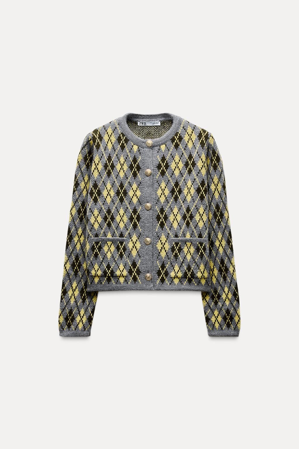 Punto Rombos Jersey Rombos Stradivarius Otoño Invierno Plumiferos