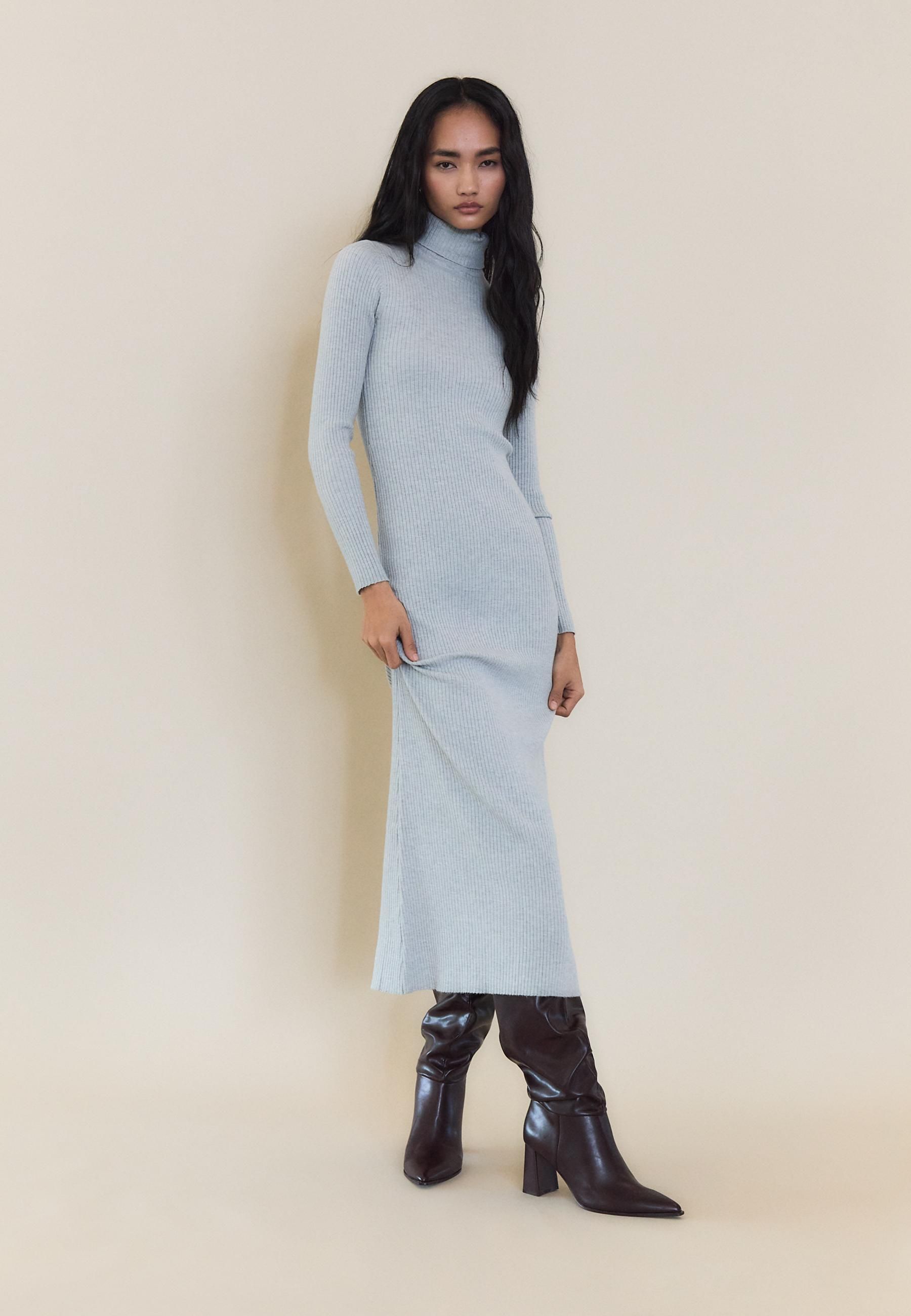 vestidos midi de fondo de armario de Zara, Stradivarius o Mango