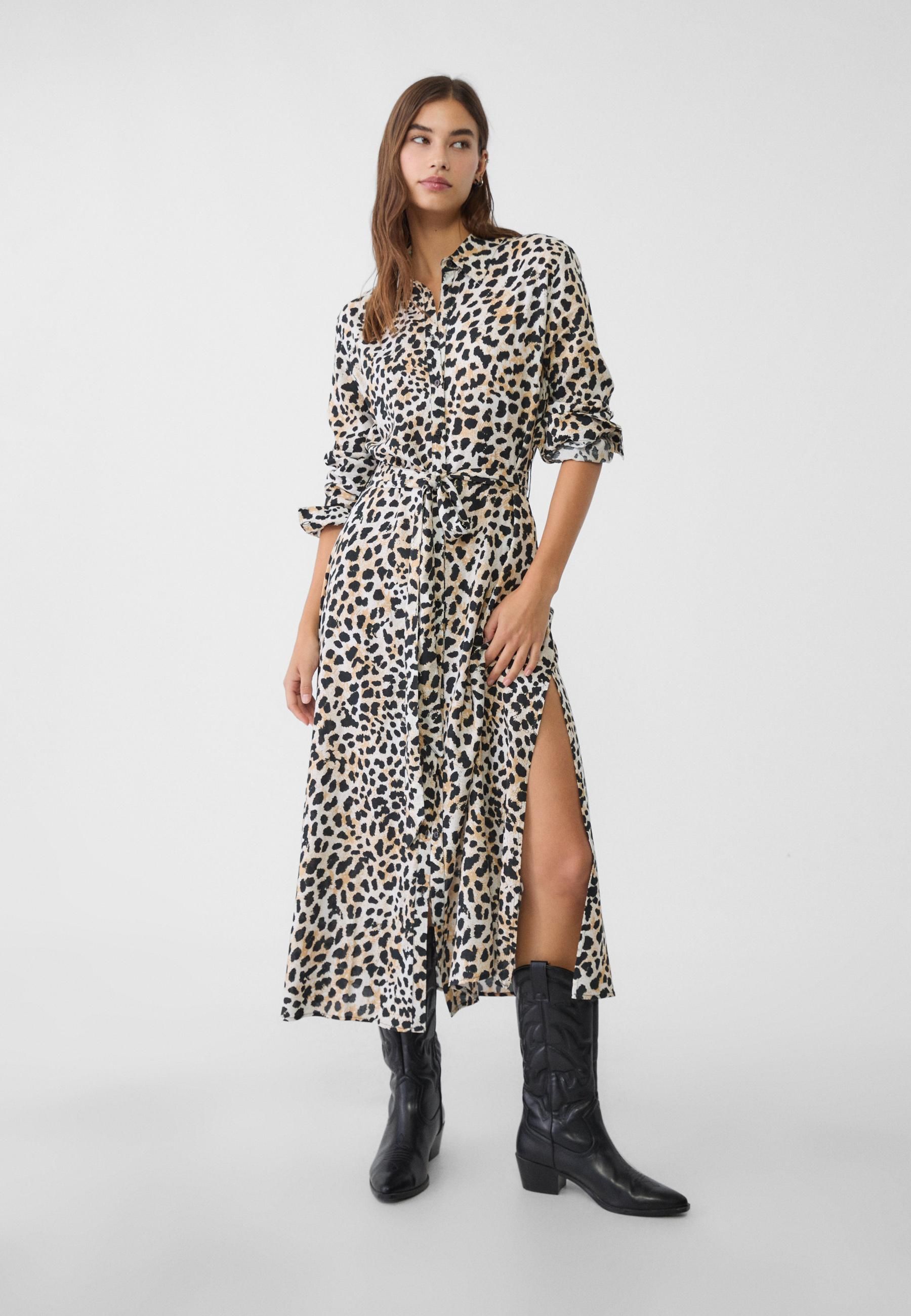 Zalando Vestido Camisero Negro Mango Vestido Camisero Largo