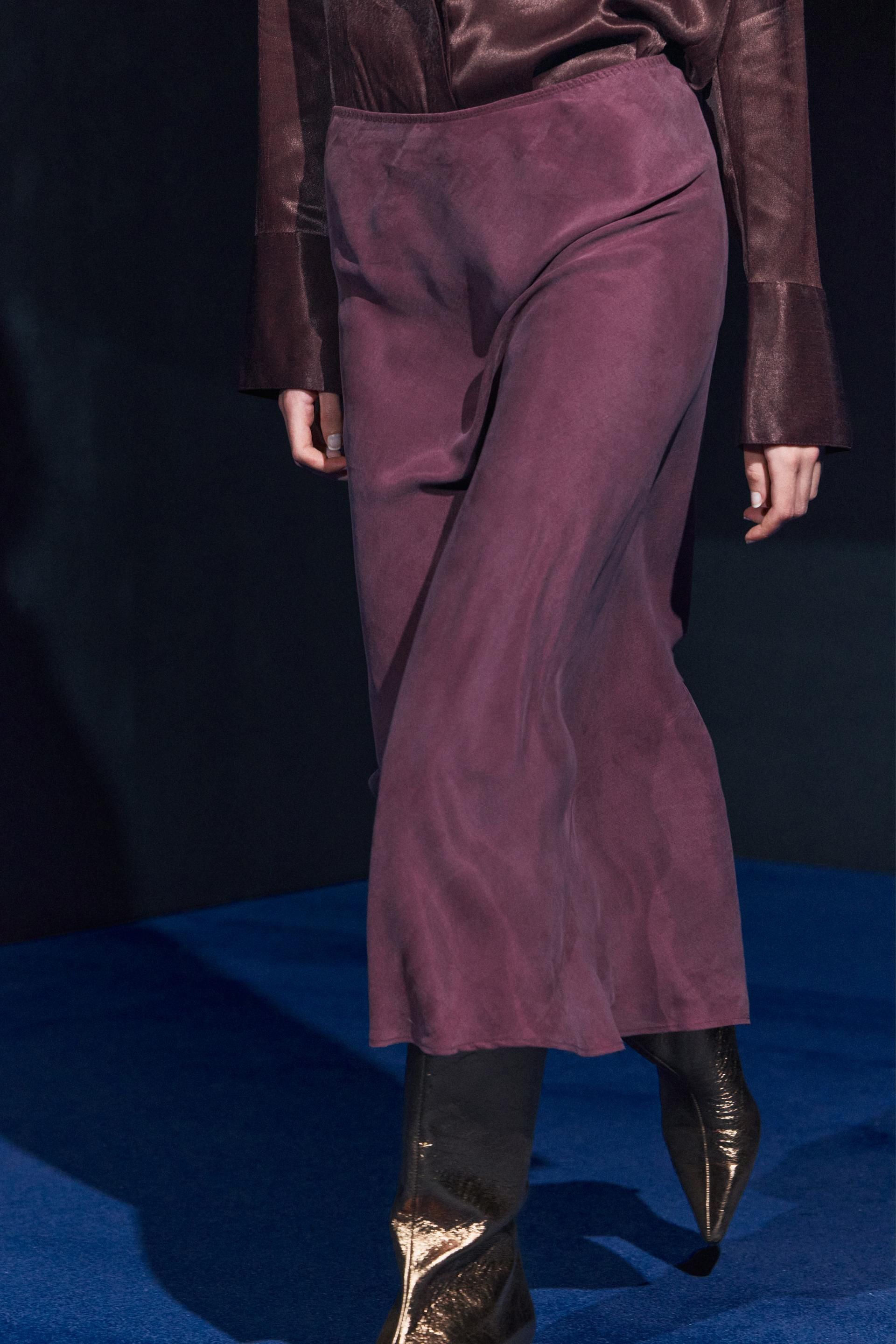 Faldas Largas Falda Pantalon Zara Roja Arrasa En Zara La Falda