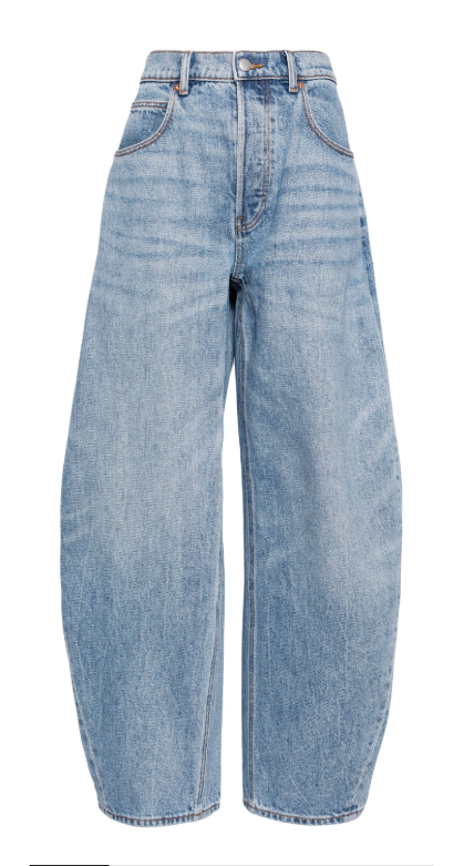 Jeans moda Inverno 2025, quelli baggy di Luisa Ranieri sono di