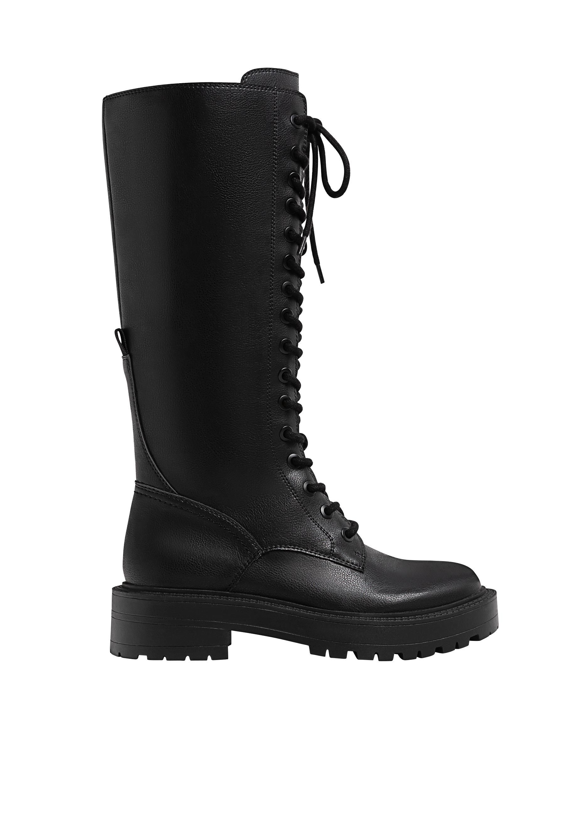 Botines Negros Botas Mujer Stradivarius 2021 Botines Negros