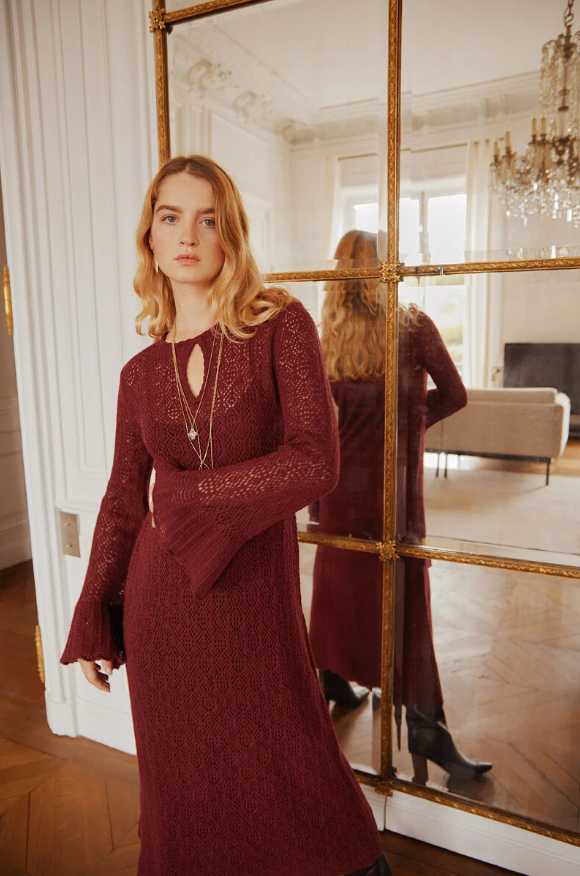 vestidos de punto originales y de estilo boho de Cortefiel que