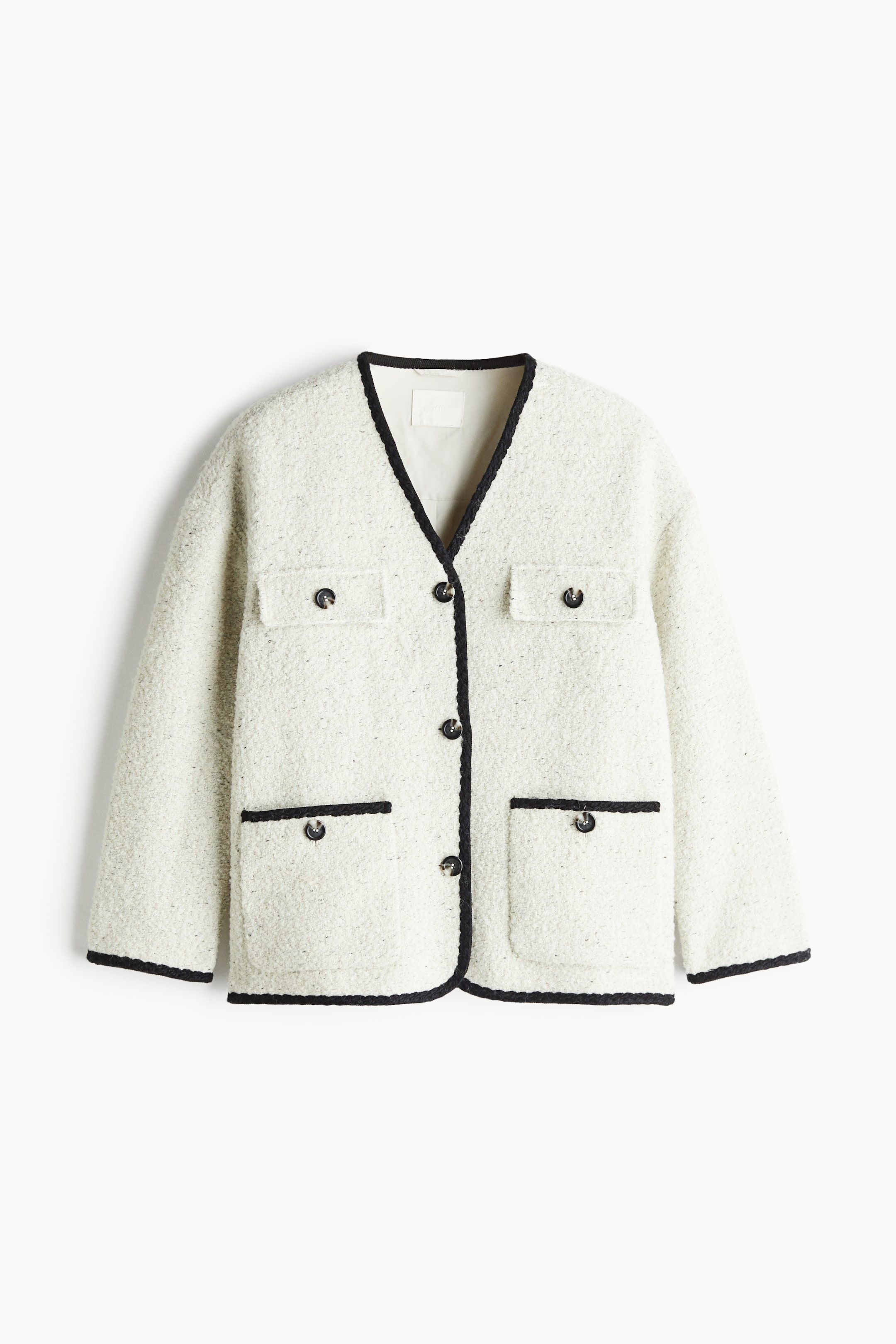 H&M just dropped a cool-girl take on a classic bouclé jacket