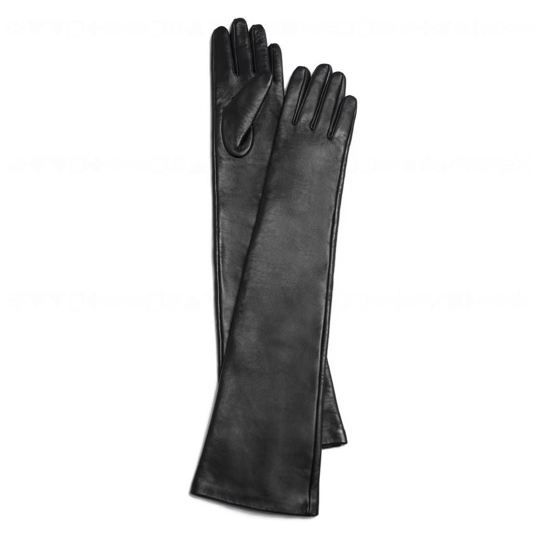 Handschoenen dames zwart leer wol gevoerd | Stuivenga Lederwaren Delft