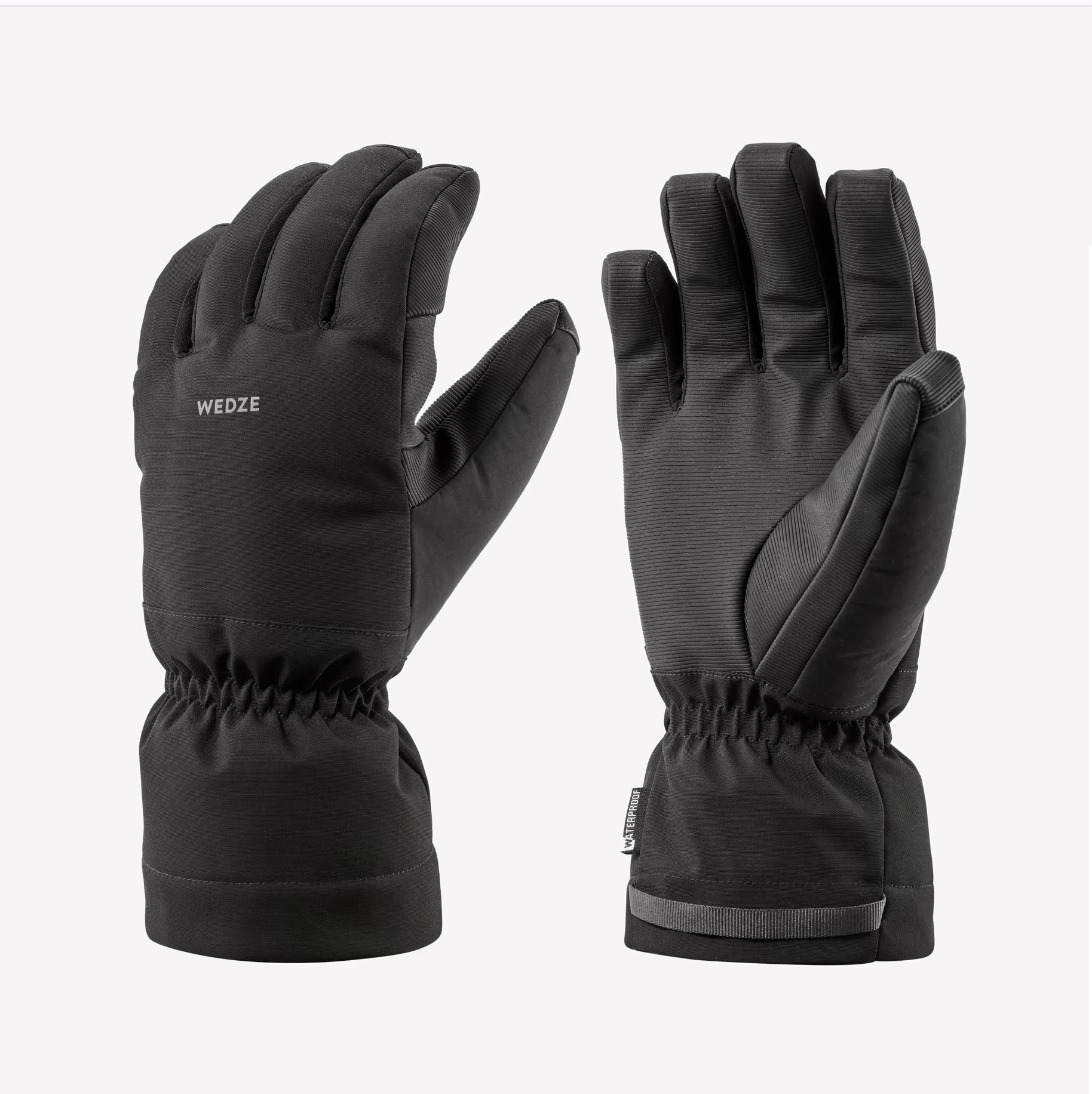 Zwarte Handschoenen Dames | Model Kate (Schapenleer) - Geruite Zwarte Dames Handschoenen Met