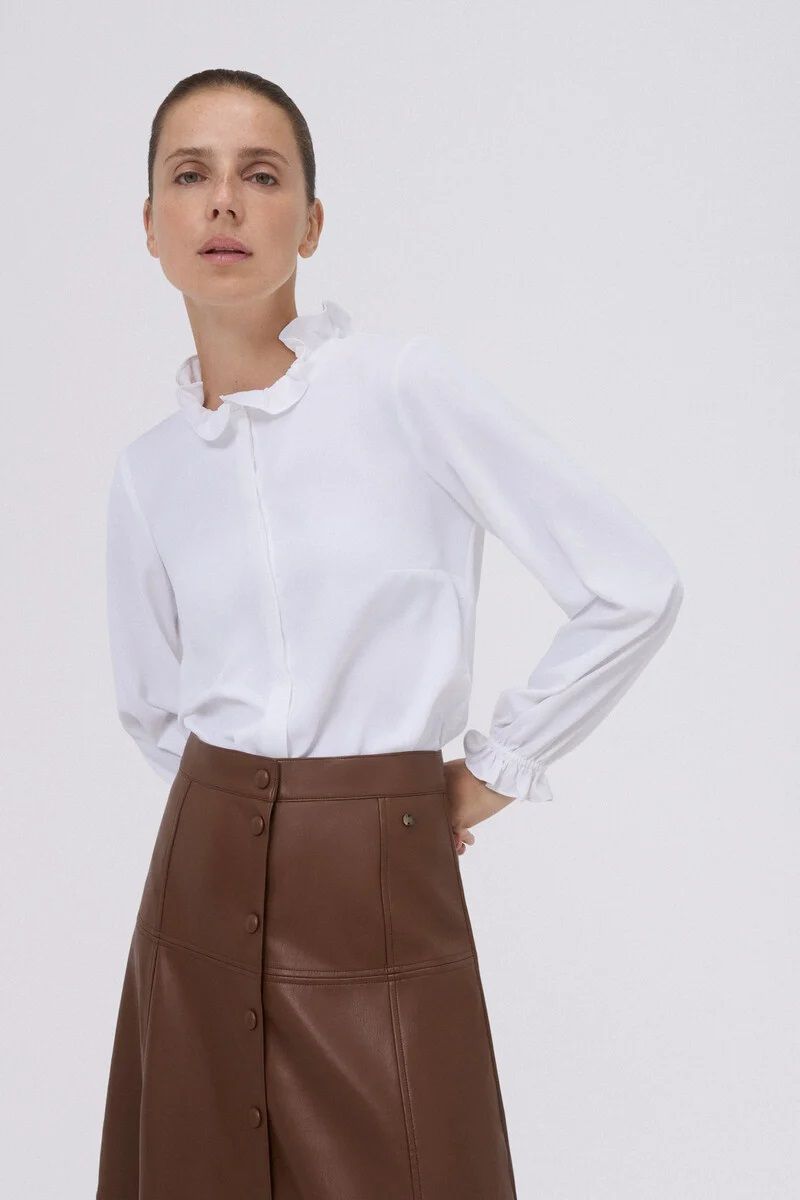 Blusas Elegantes Cortefiel Blusas Blancas Rebajas De Enero En