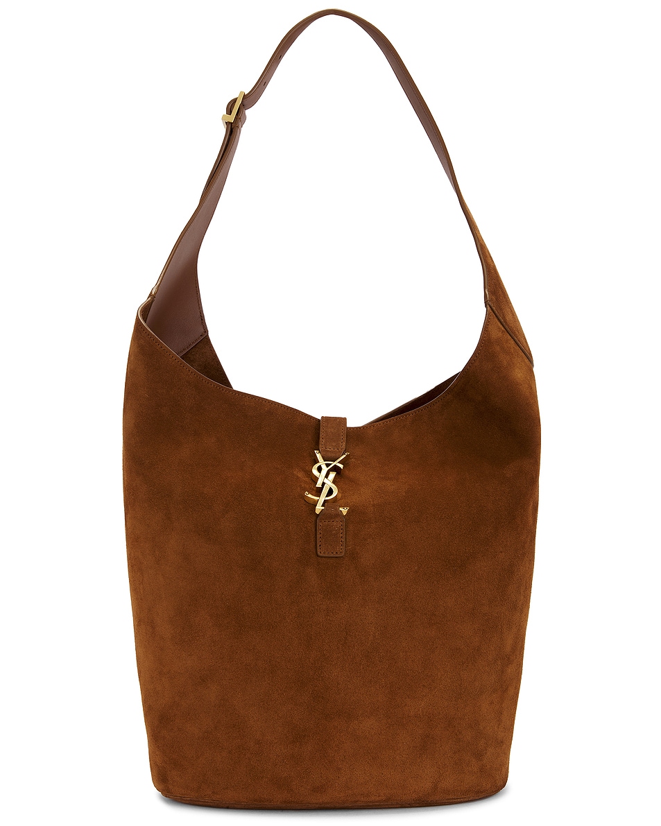 thumbnail image 2 of Women Suede Shoulder Bag With Zipper Hobo Bag Large Capacity Underarm Bag Solid Slouchy Bag Commuter Travel Bag 2 of 12