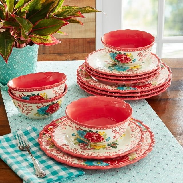 Corelle Splendor Corelle Red Dinnerware Set 4- Corelle Corning
