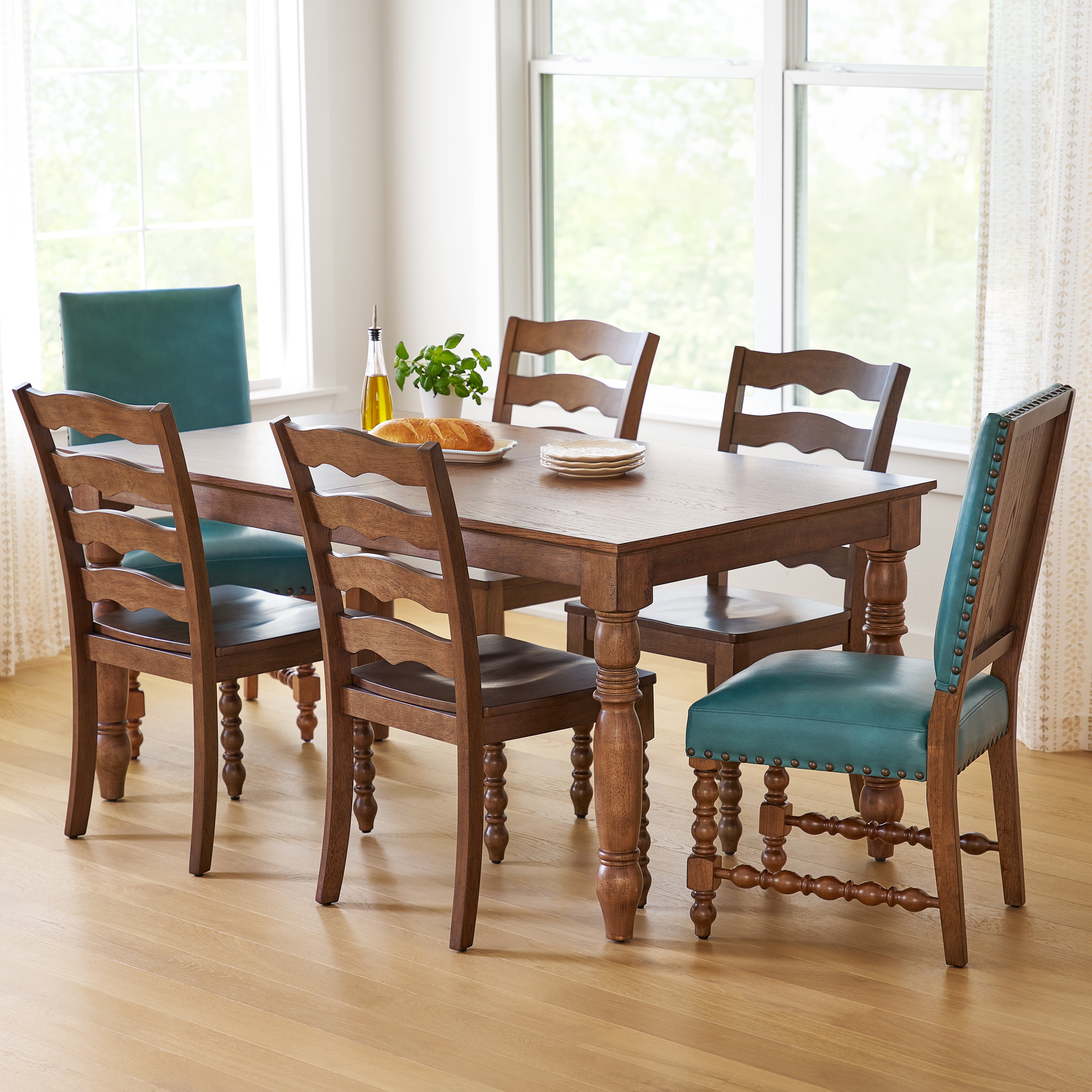 Walmart Dinette Tables Mainstays 5-Piece Modern Wood Metal Dining