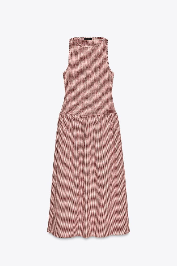 Vestido Mini Vestido Zara Cuadros Rojos Zara Vestido Vichy Hotsell