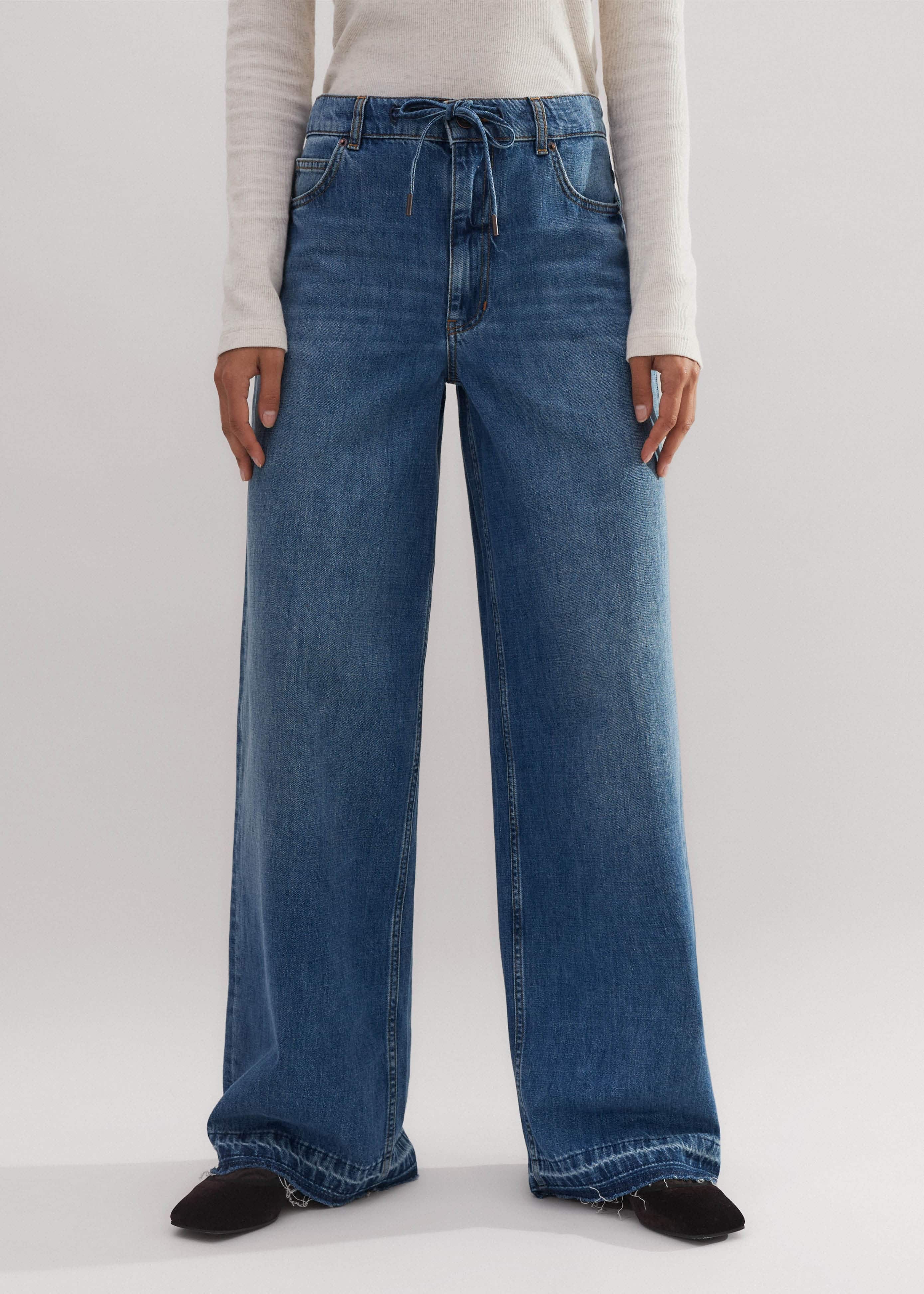 thumbnail image 2 of Straight Leg Jeans For Women Straight Leg High Waisted Streetwear 2 of 10