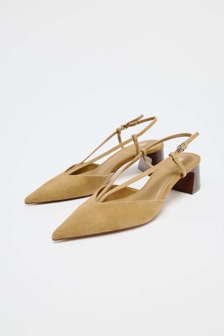 Zapatos Mujer Zapatos Tacon Medio Zara Zapatillas De Tacón Zara