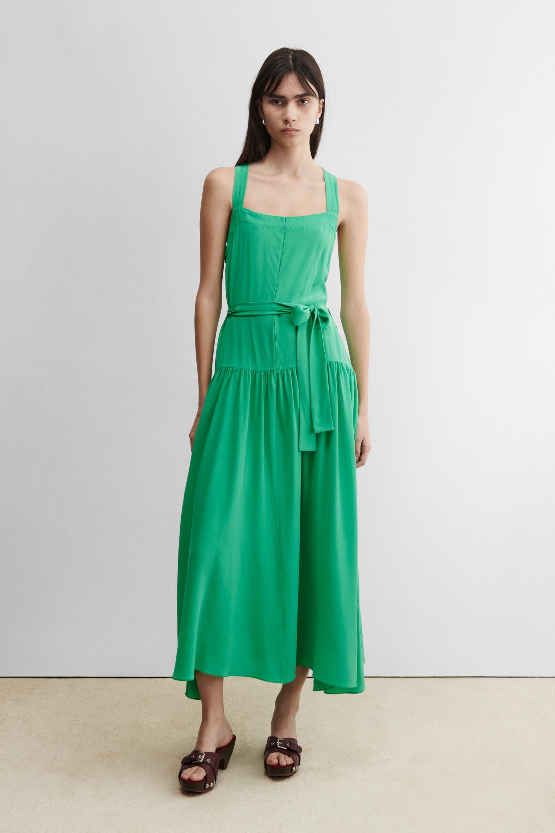 white lotus green dress 576-310 White Lotus 