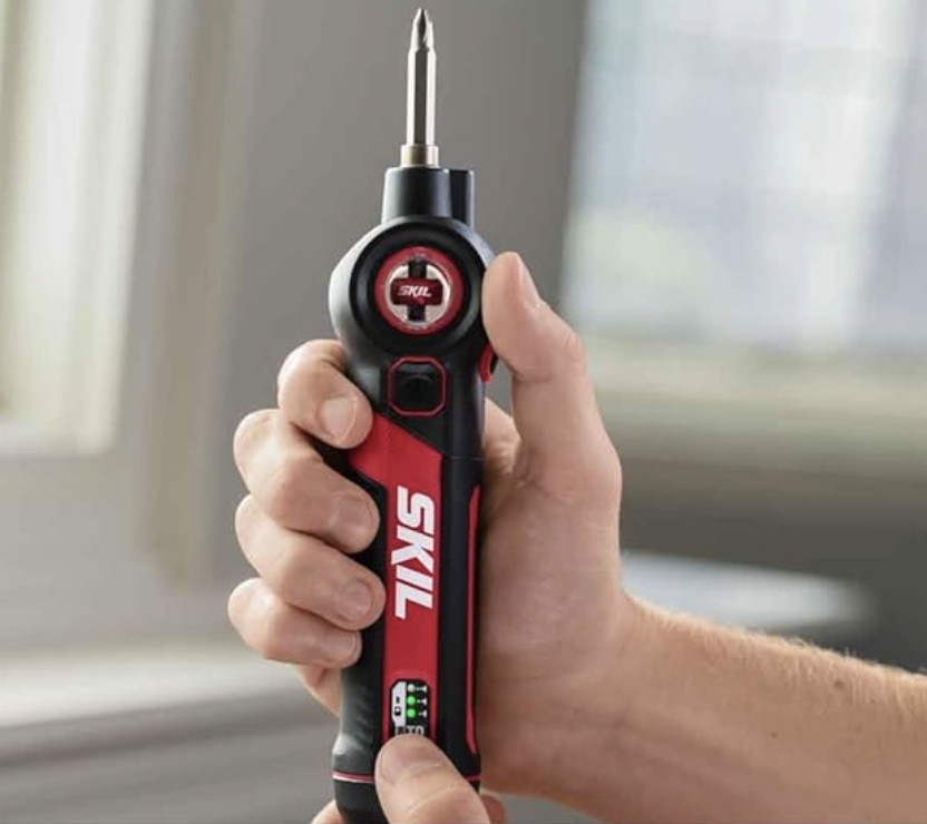 SKIL Twist 2.0 Rechargeable 4V Screwdriver With 35-Piece Bit Kit – Magnetic & Adjustable