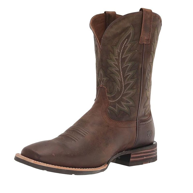 Proper Cowboy Boot Fit Chisos Men's Roughout Snip Toe Cowboy Boot