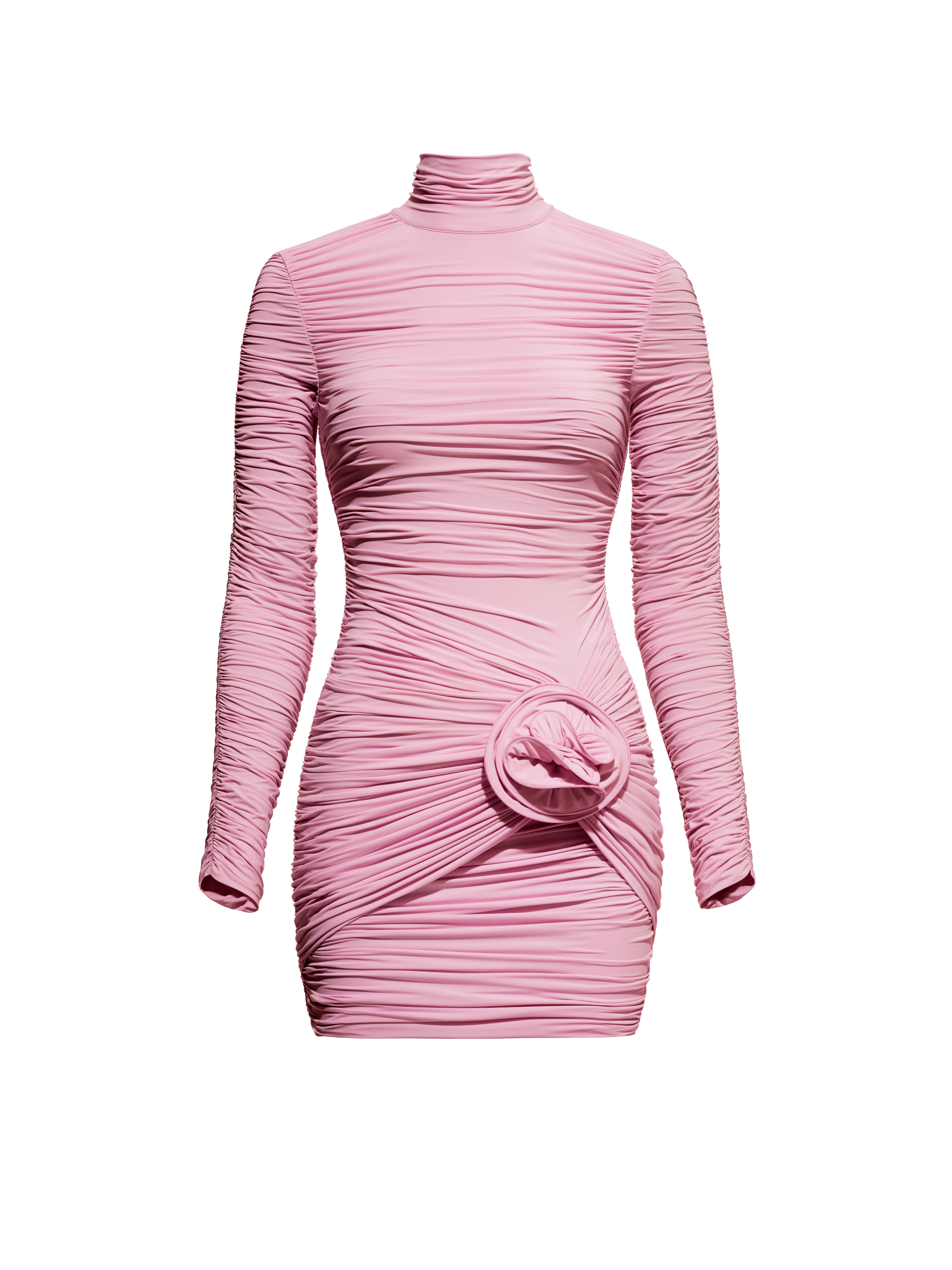 pink flower dress women Romantic women's dress with flowers