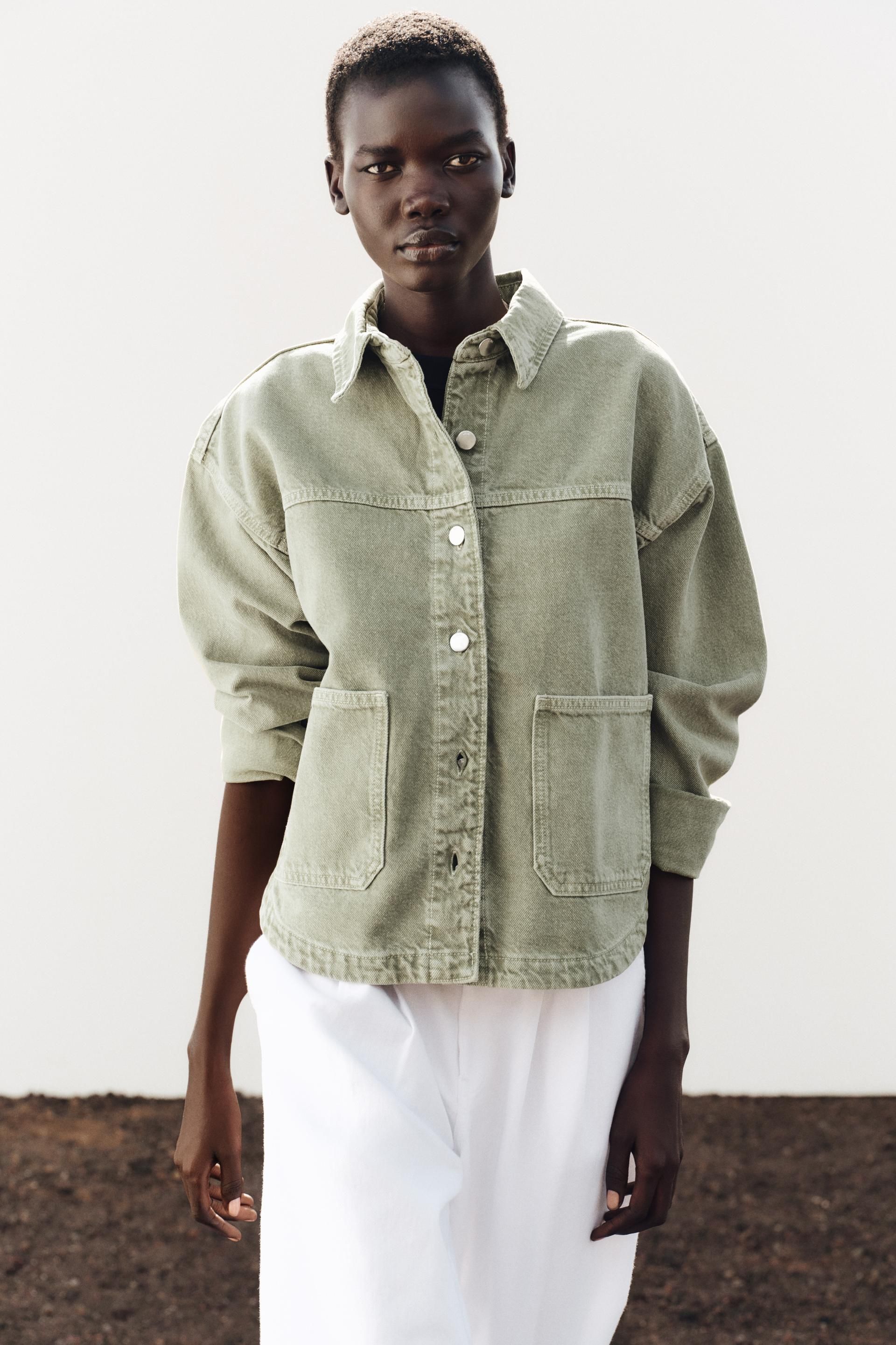 Zara Chaqueta Tejana Ancha De Todas Las Novedades De Zara Para