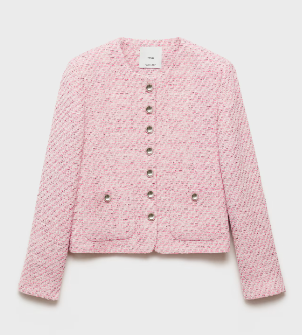 chaquetas de Mango para primavera, inspiradas en Chanel, por
