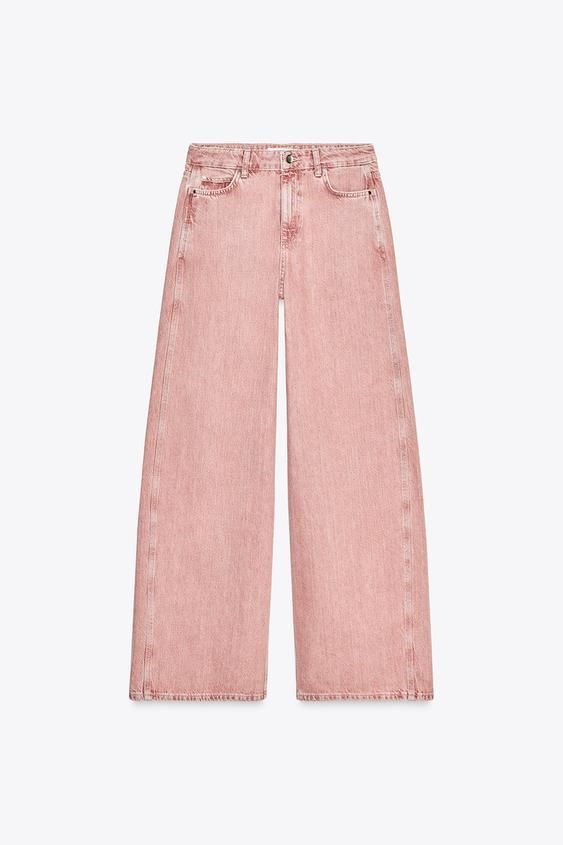 Vaqueros Zara Jeans Rosa Pantalon Vaquero Rosa Zara Pantalones