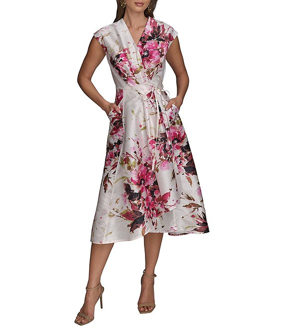 chinese dress ladies Kentucky Derby Embroidered Red Cardinal Gingham A Line Dress — Vive La Fête main image 1