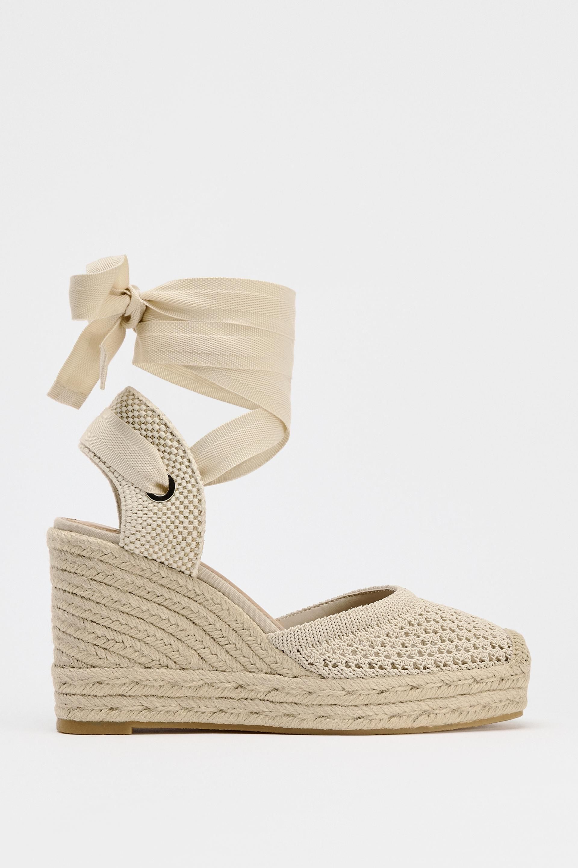 Zapatos CuÃ±as Esparto Zara Mujer Cuñas Esparto Mujer Alpargatas