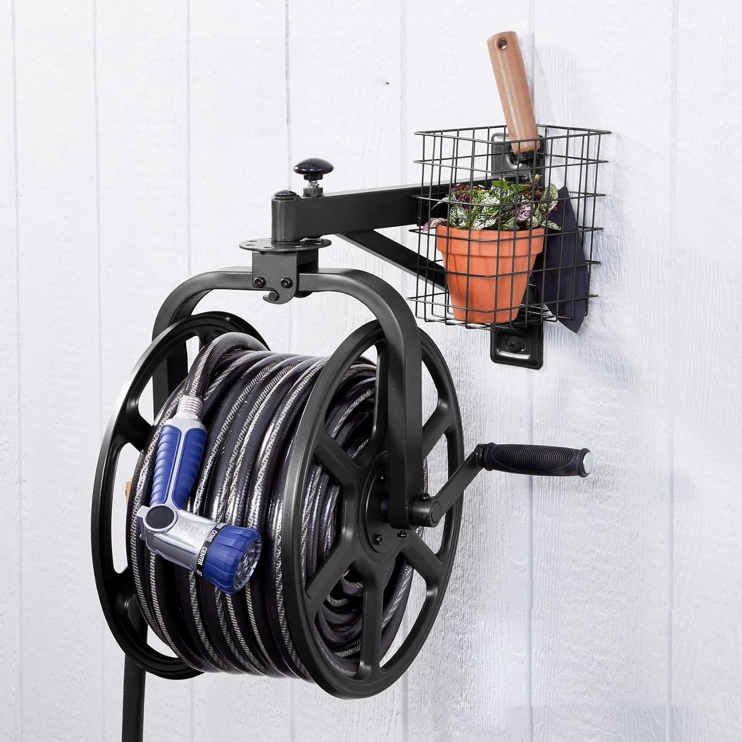 Eley Hose Fence Mounted Hose Reel Hose Reel For House The