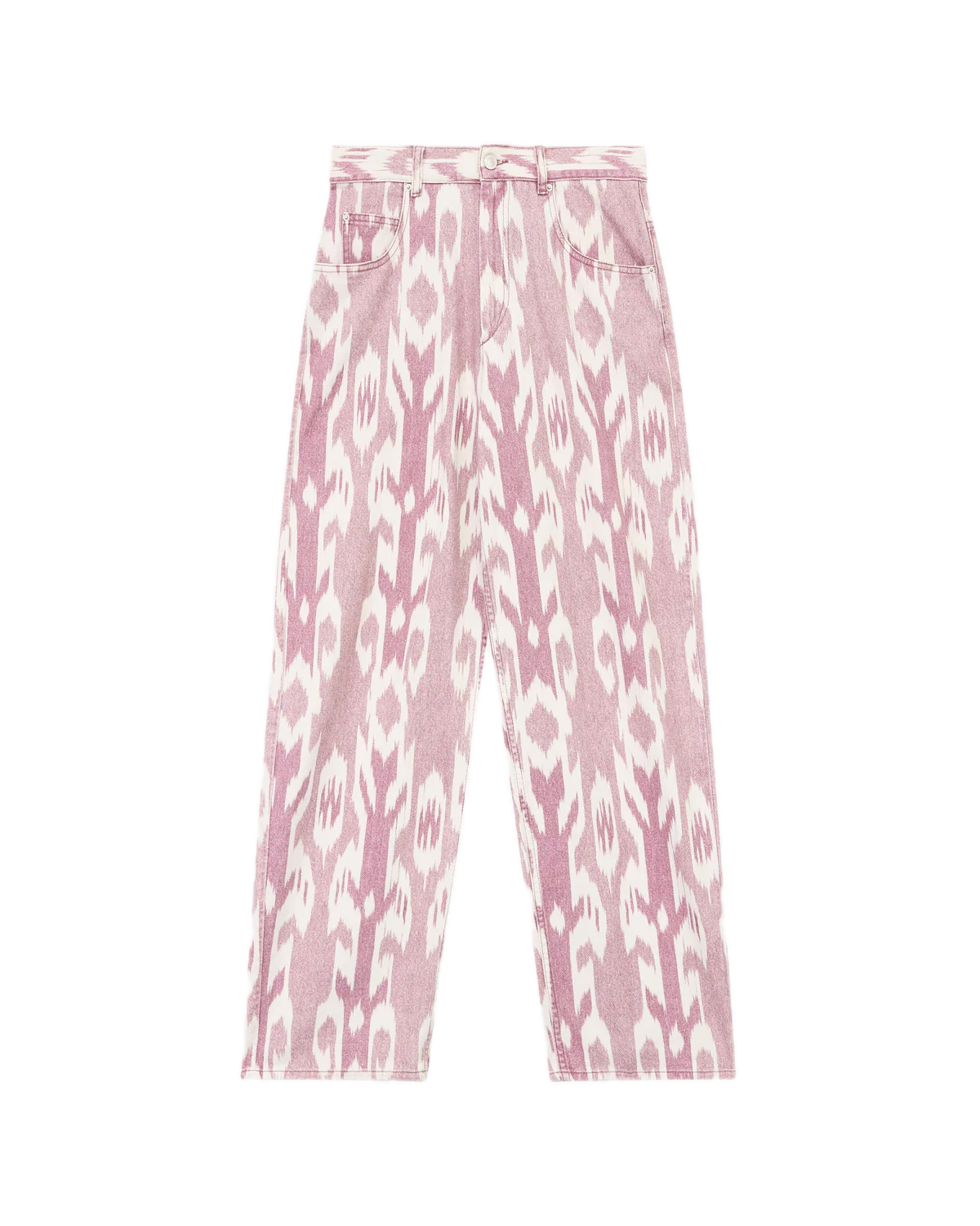 Ontre Pantaloni a va larga con va a drawstring e motivo floreale