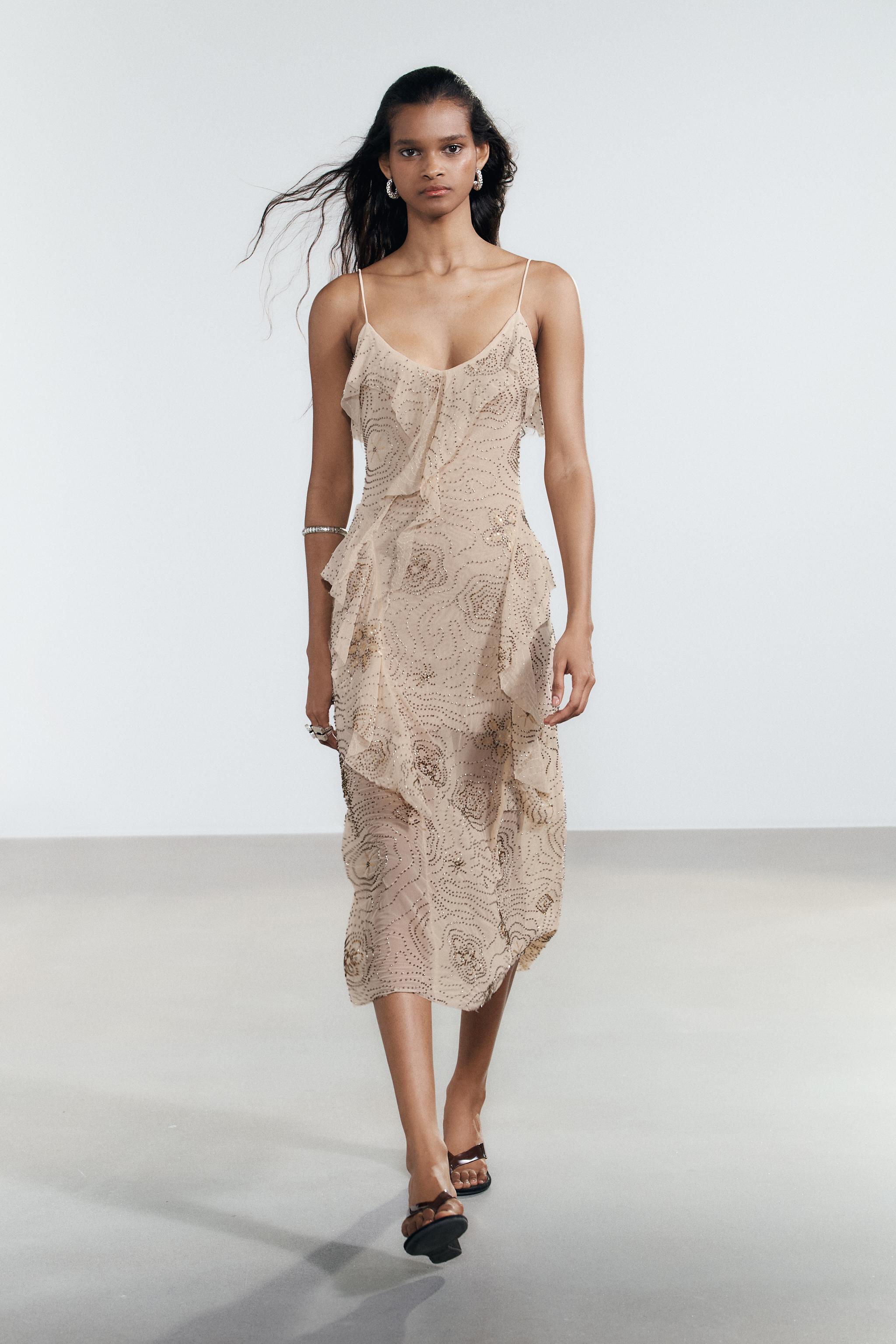 Vestito Midi Zara Vestito Bianco Sangallo White Sangallo Vestito