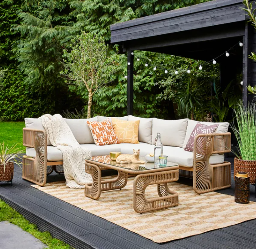 Buy Argos Argos Wooden Corner Sofa Patio Argos Bamboo Sofa Set